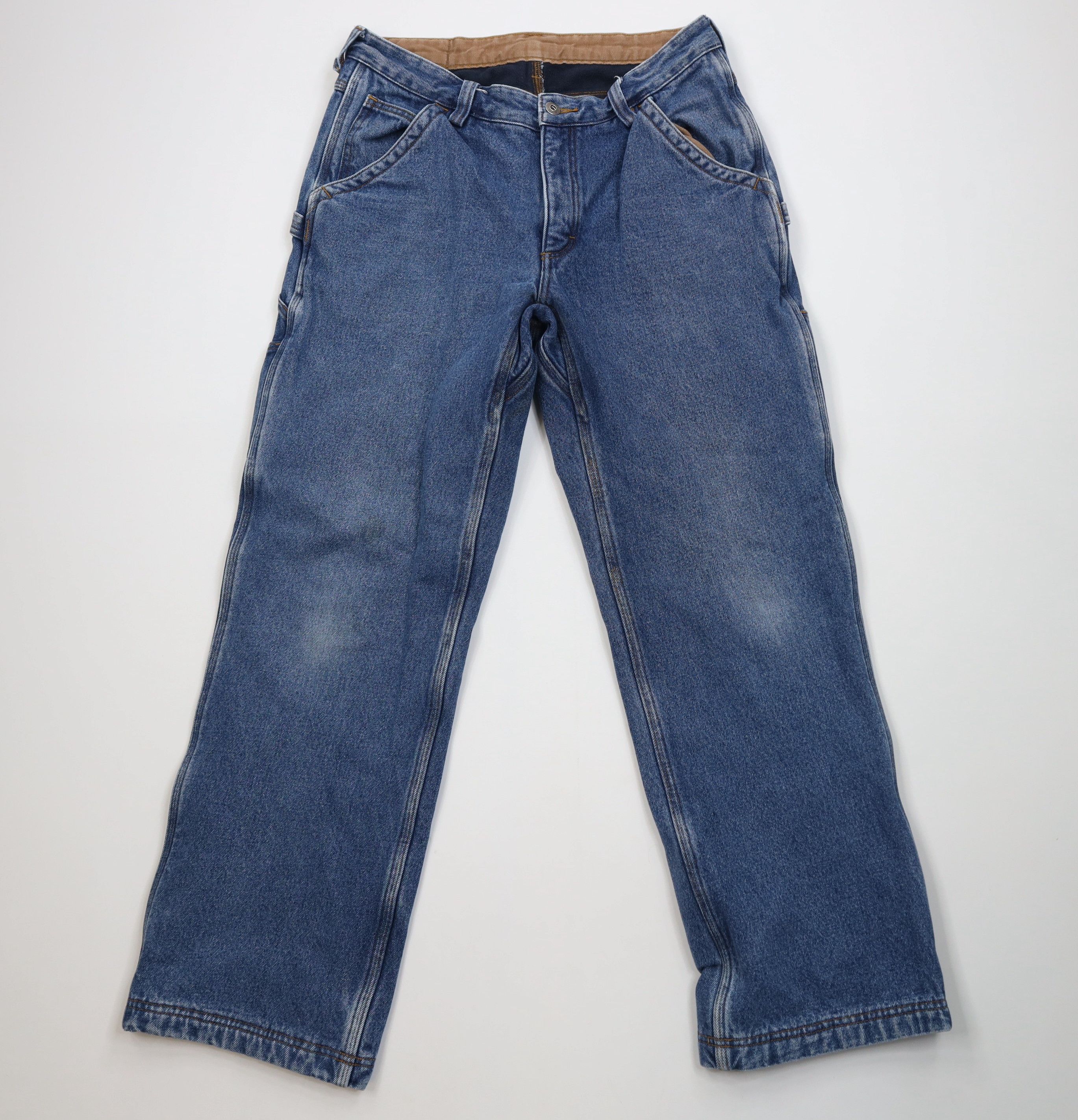 Duluth Trading Company Duluth Trading Co Fleece Lined Heavy Dungaree Denim Jeans Size US 34 / EU 50 - 2 Thumbnail