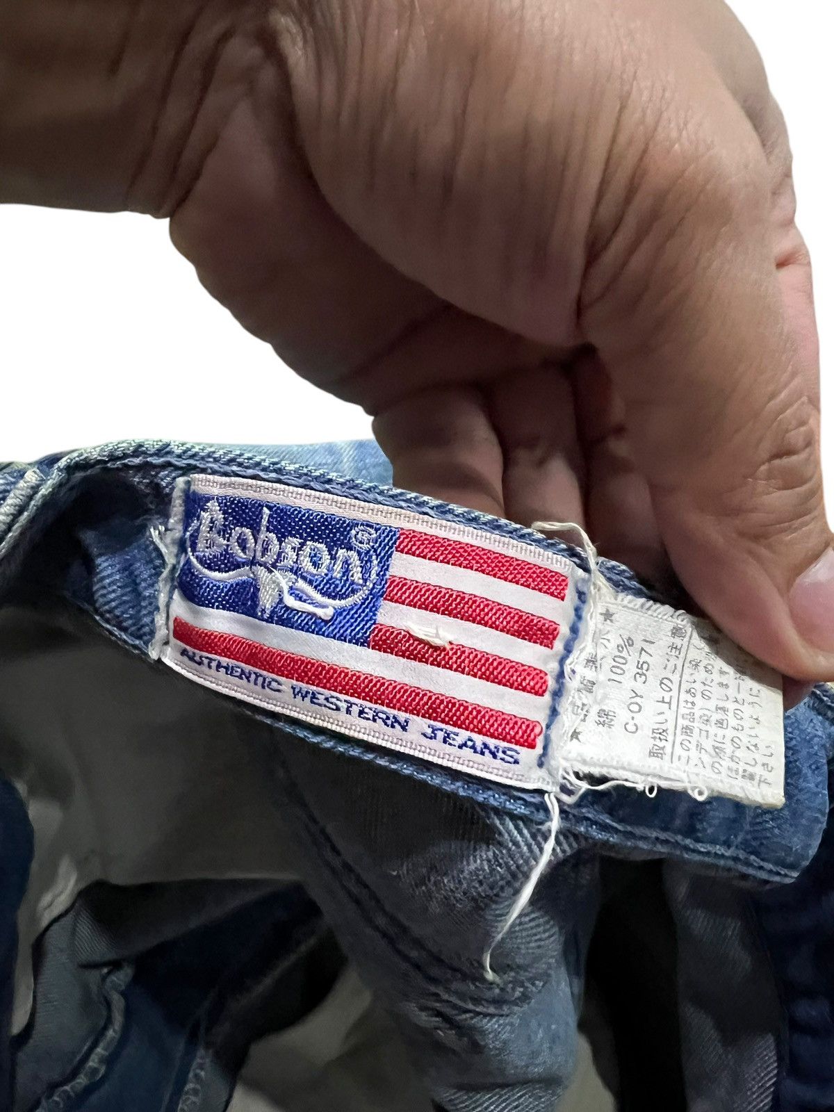 If Six Was Nine Vintage 80’s Bobson Western Flare Mud Wash Denim Size US 28 / EU 44 - 23 Thumbnail