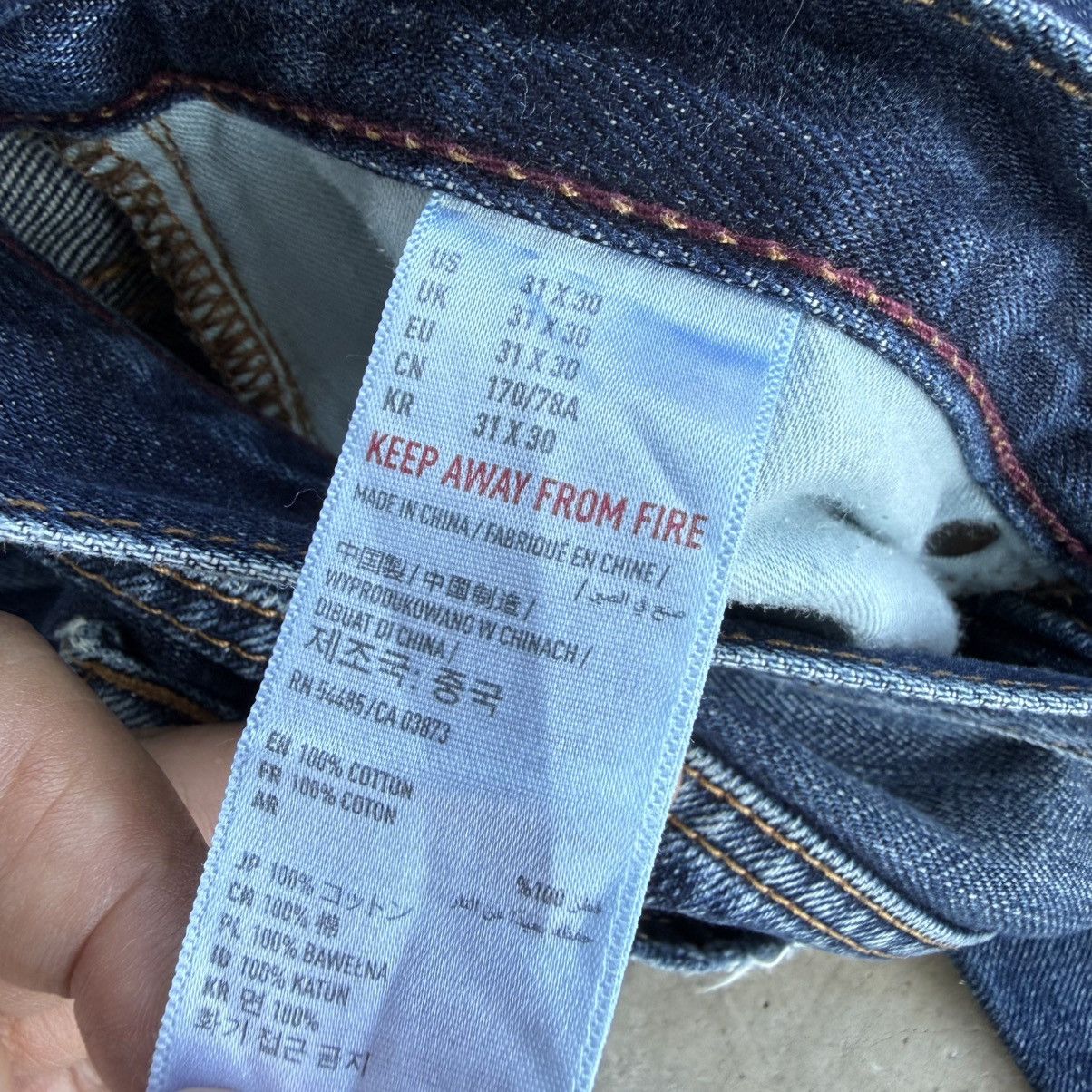 Japanese Brand W34x30 Vintage America Eagle Selvedge Denim Ripped Jean Pant Size US 33 - 14 Thumbnail