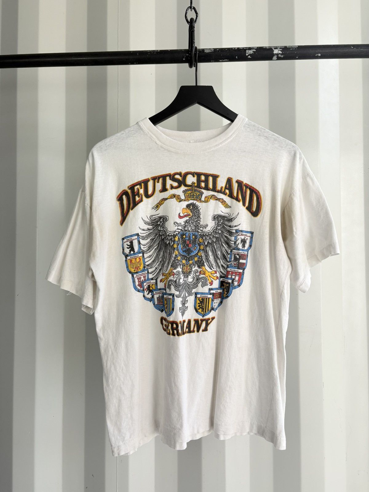 Vintage Germany Deutschland Thrashed Faded Distressed Shirt Grunge Size US M / EU 48-50 / 2 - 1 Thumbnail
