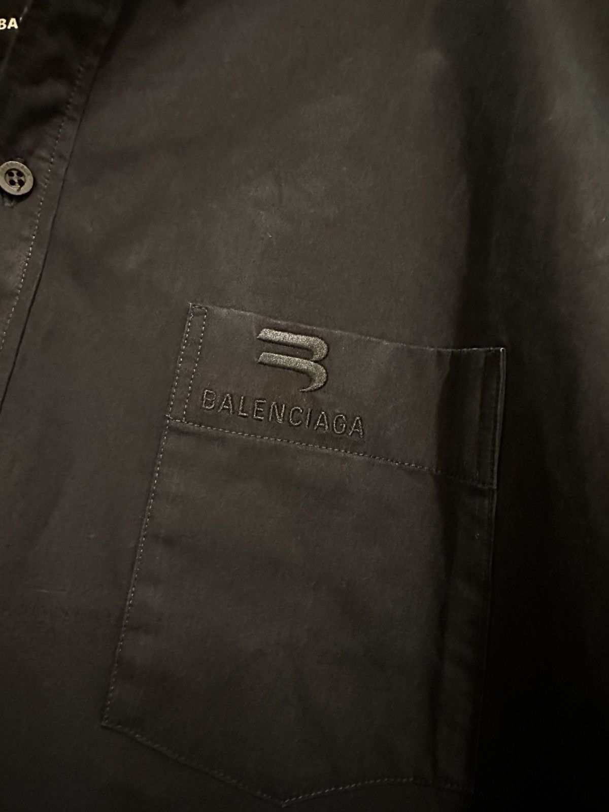 Balenciaga Balenciaga Short Sleeve Button Sporty B Size US M / EU 48-50 / 2 - 2 Thumbnail