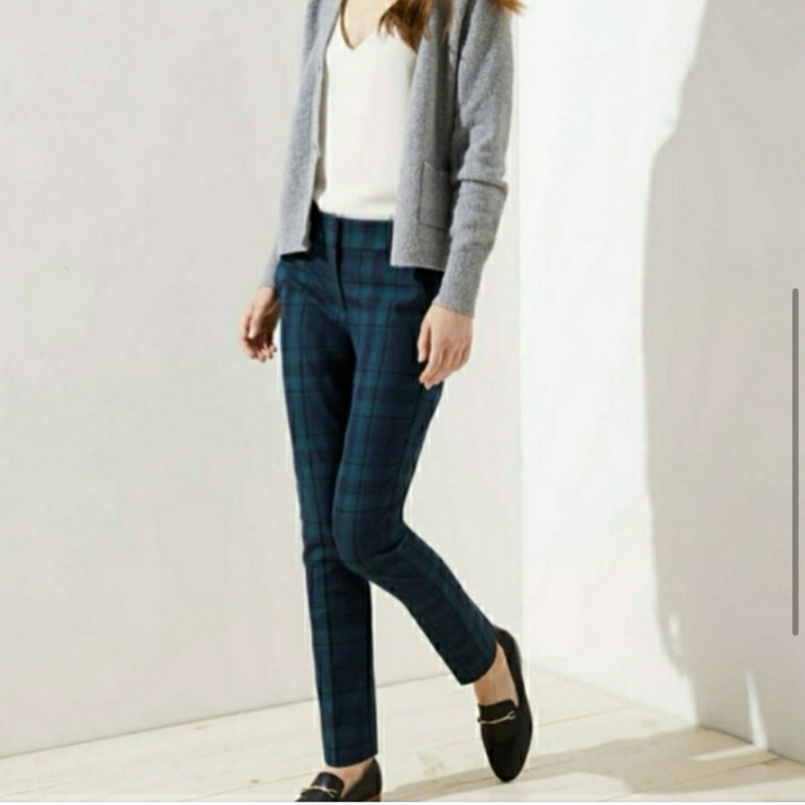 Loft LOFT Plaid Marisa Pant Size 27" / US 4 / IT 40 - 14 Thumbnail