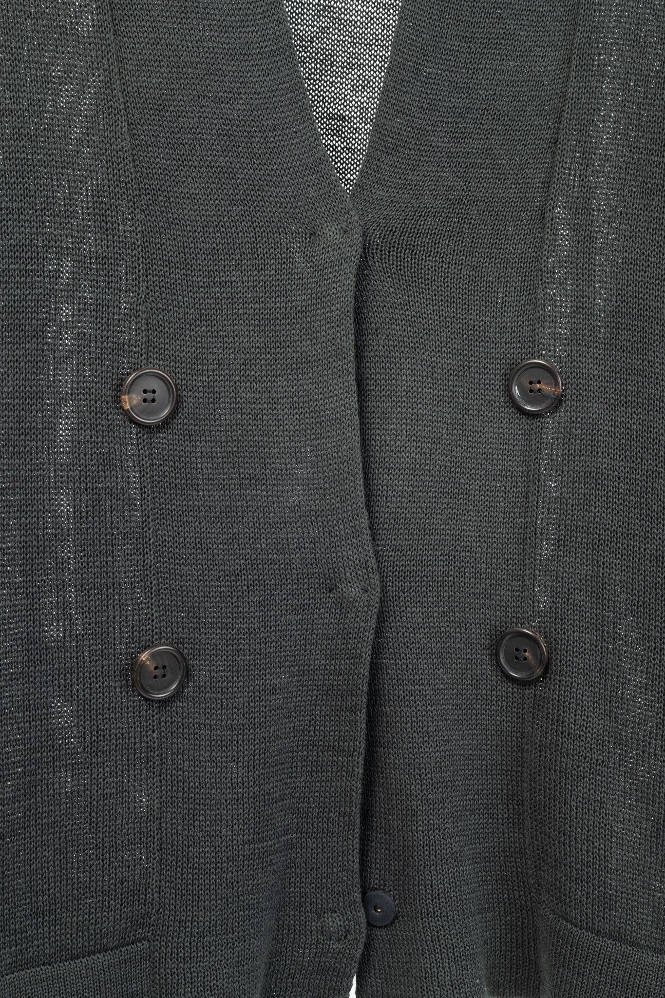 Brunello Cucinelli Brunello Cucinelli SS/16 Monili-Cuff Cotton-Knit Cardigan Size XXL / US 16-18 / IT 52-54 - 7 Thumbnail