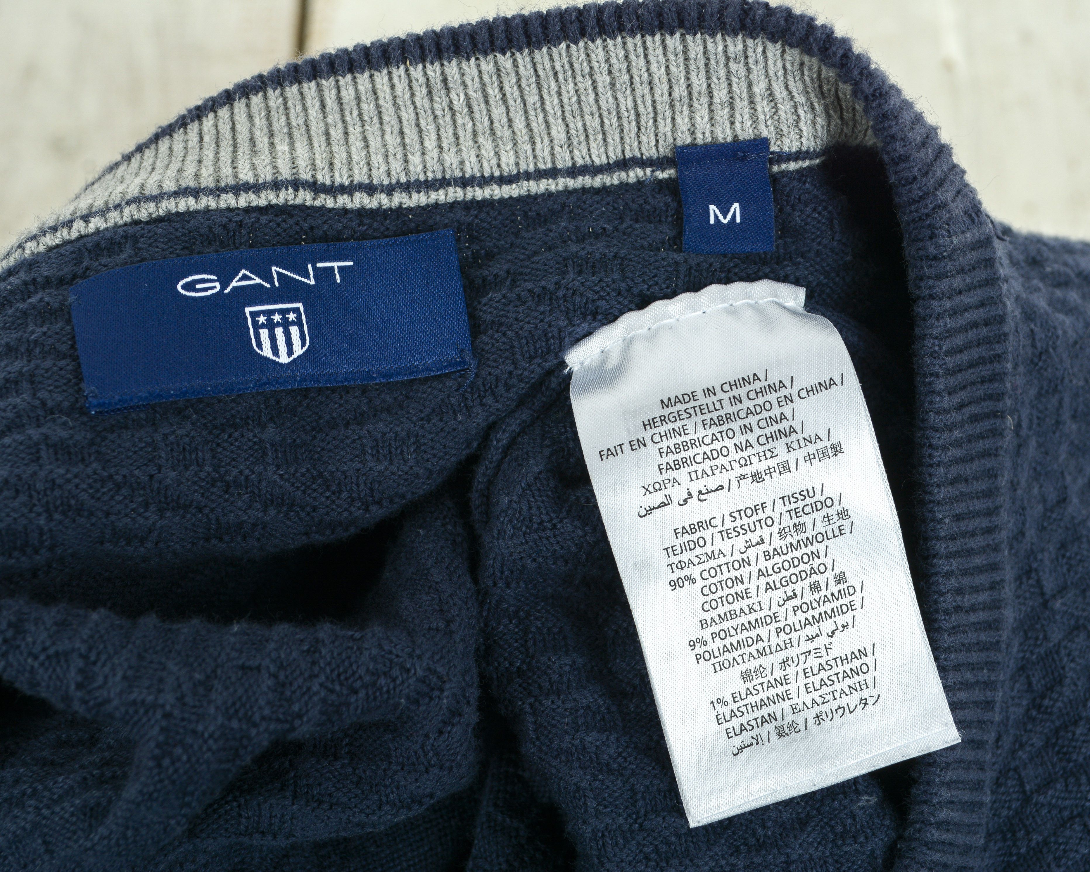 Gant Men M Navy Knit Sweater Crew Neck Jumper Pullover Sweatshirt Size US M / EU 48-50 / 2 - 2 Thumbnail