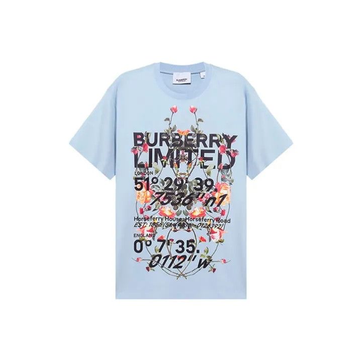 Burberry Burberry Floral Print Short Sleeve T-Shirt 0079 Size M / US 6-8 / IT 42-44 - 1 Thumbnail
