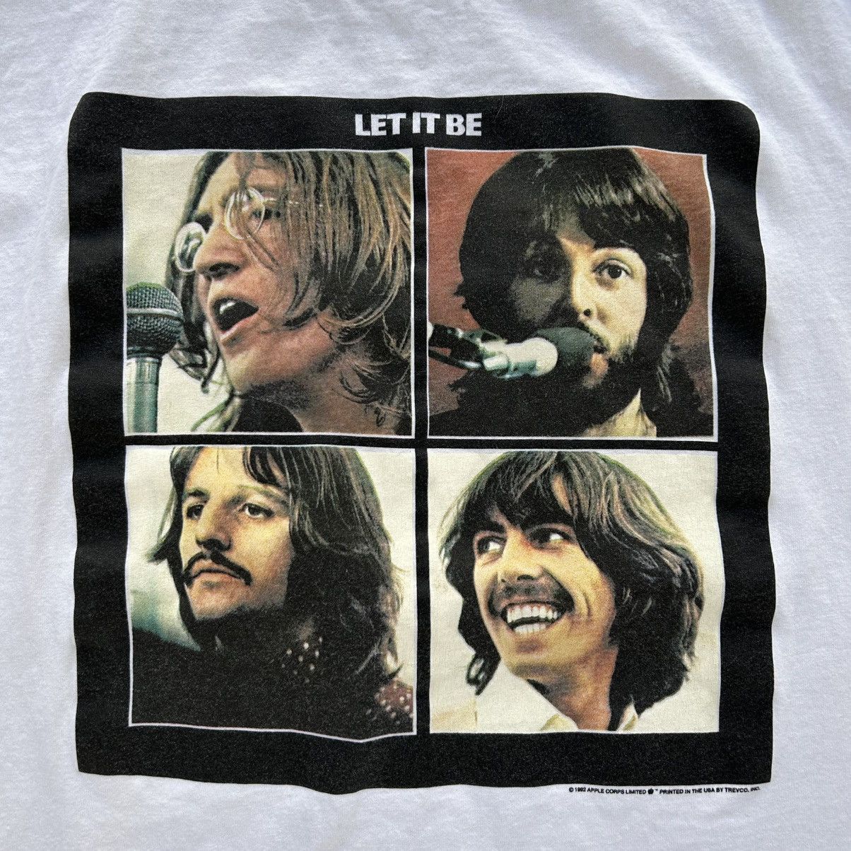 Vintage 1992 THE BEATLES Let It Be Band Shirt Size XL
