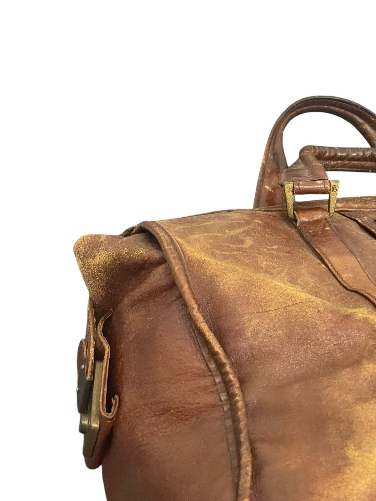 Pierre Balmain Full Leather Vtg 80s Pierre Balmain Beauty Patina Bag 2🟩1 Size ONE SIZE - 11 Thumbnail