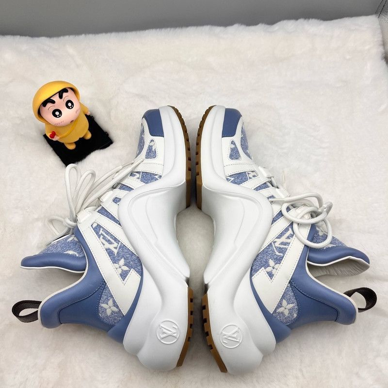 Louis Vuitton Louis Vuitton Archlight Denim Low-top Sneakers -2505 Size US 8.5 / IT 38.5 - 3 Thumbnail