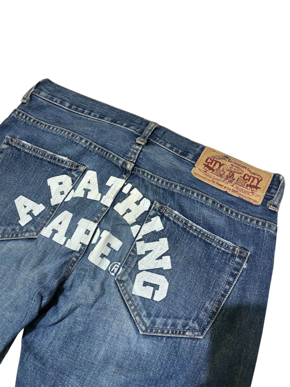 Bape ❌LAST DROP❌Vintage og bape japan denim arc logo pants Size US 32 / EU 48 - 4 Thumbnail