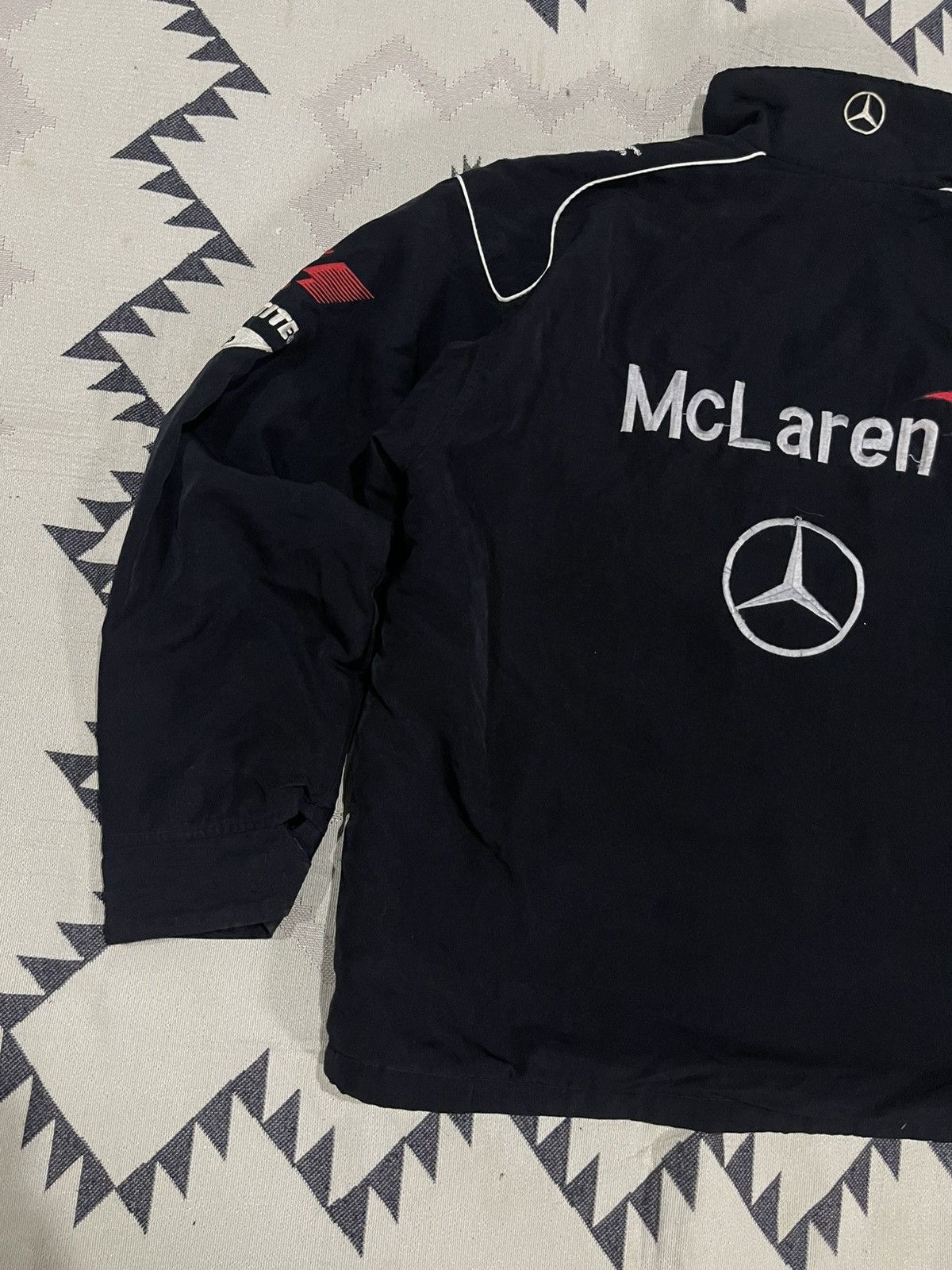 Mercedes-Benz 2000s MARCEDES - BENZ MCLAREN TEAM RACING JACKET DISTRESSED Size US XL / EU 56 / 4 - 19 Thumbnail