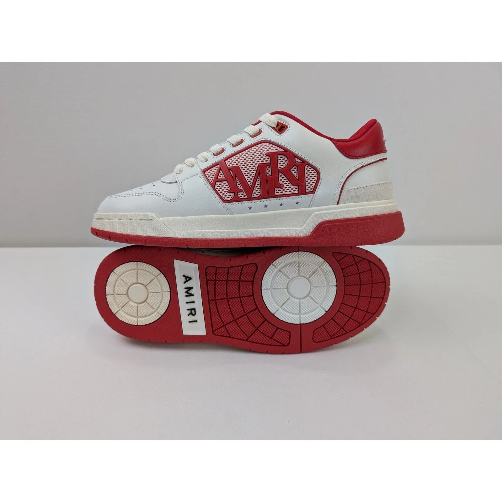 Amiri o1rshd1 Classic Low top Sneakers in White/Red Size US 10 / EU 43 - 11 Thumbnail