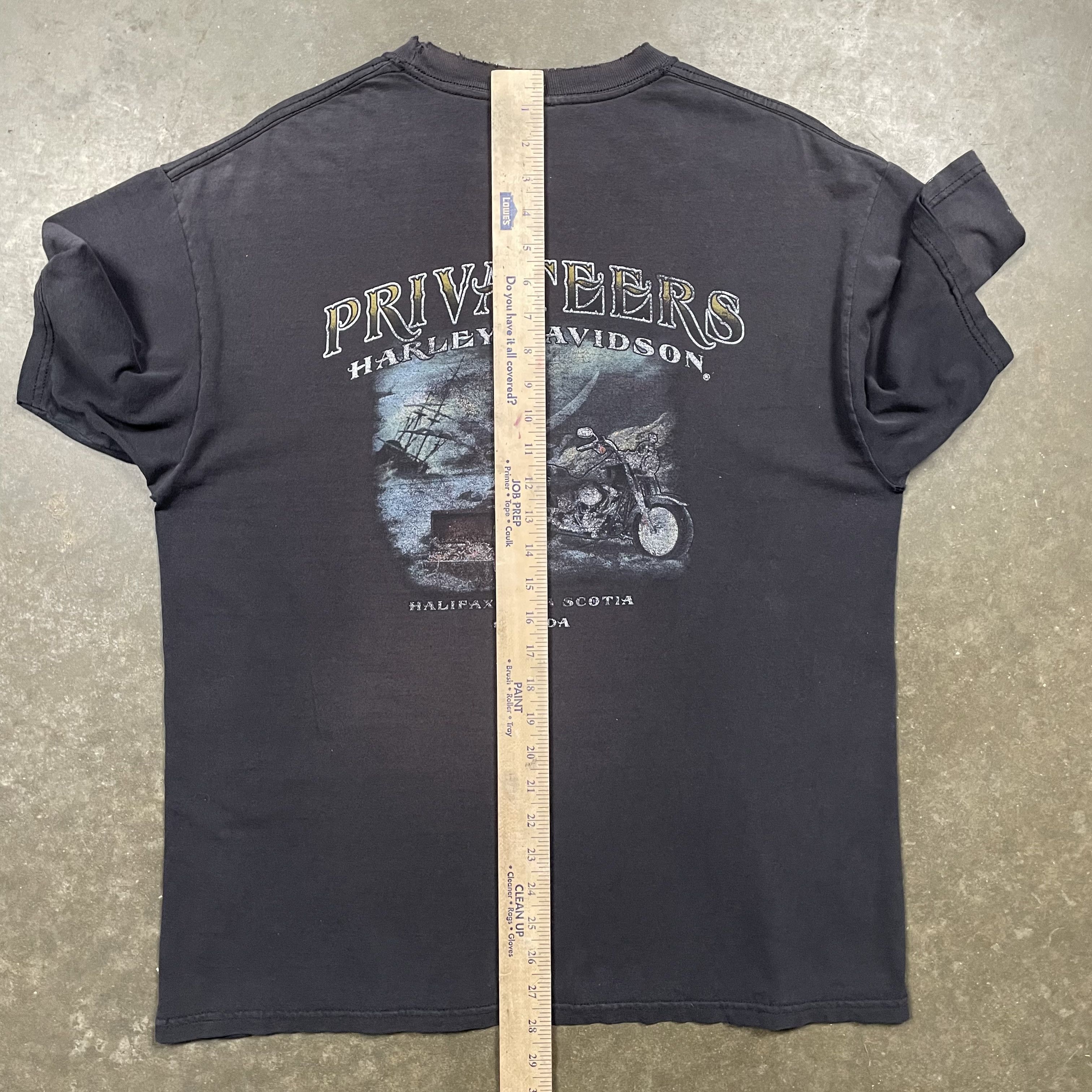 Harley Davidson × Vintage Vintage Faded Harley Davidson Canada Tshirt Biker Grunge Y2K Size US L / EU 52-54 / 3 - 14 Thumbnail
