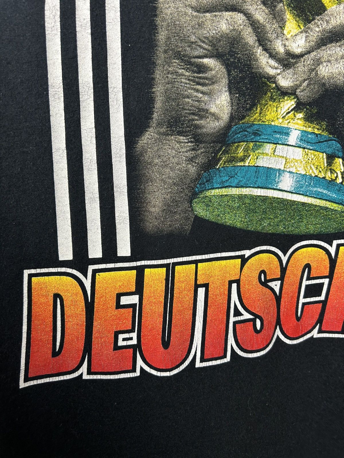 Adidas Vintage 90's Adidas Germany Deutschland World Cup Shirt Size US L / EU 52-54 / 3 - 8 Thumbnail