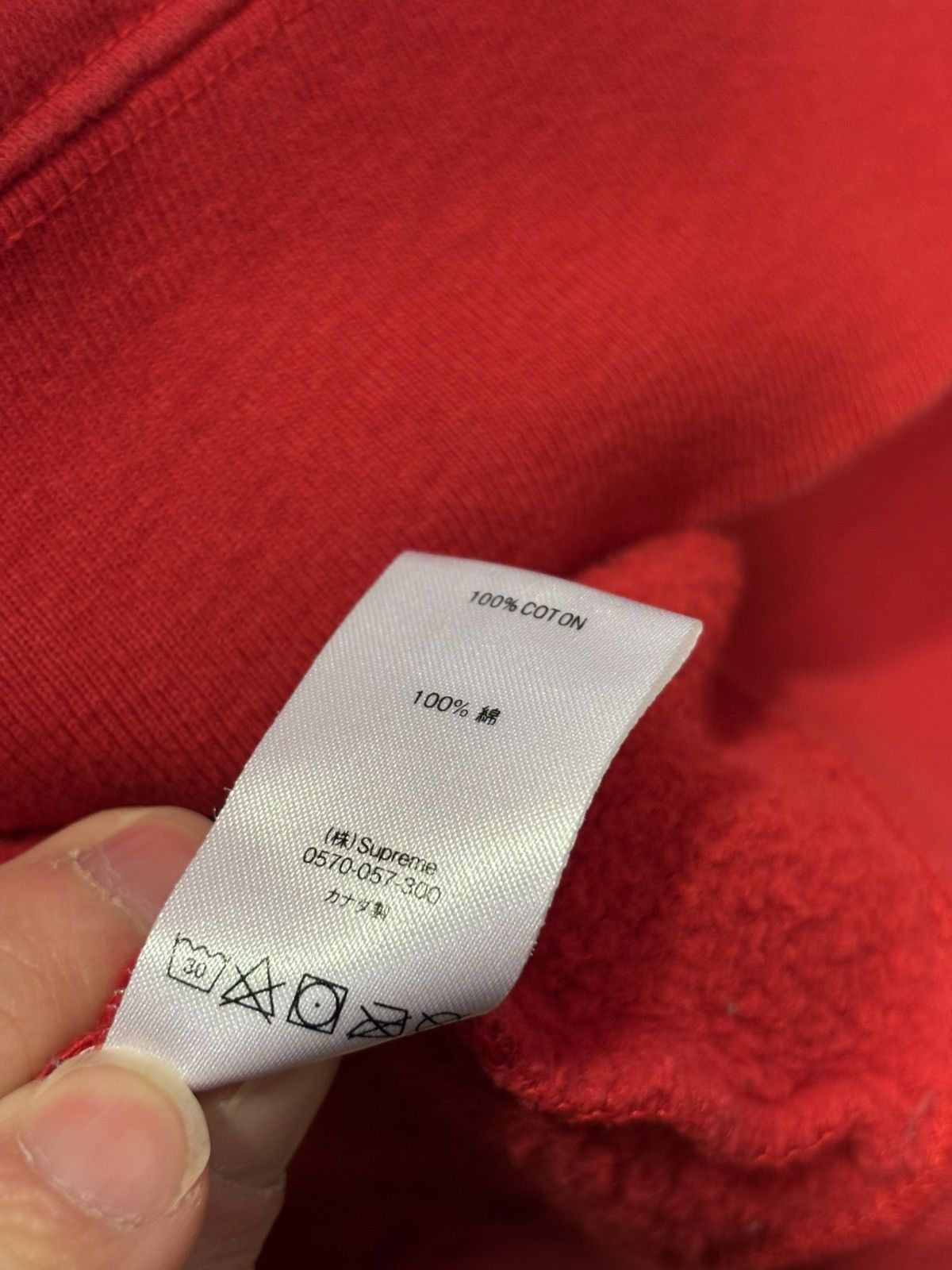 Supreme Supreme Cut Out Box Logo Crewneck Red Size US XL / EU 56 / 4 - 7 Thumbnail