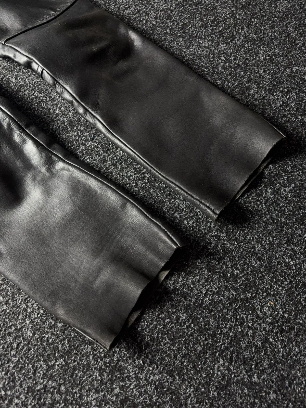 Leather Y2K Vintage Leather Pants Opium Style Alt Biker USA Rare Size US 28 / EU 44 - 4 Thumbnail