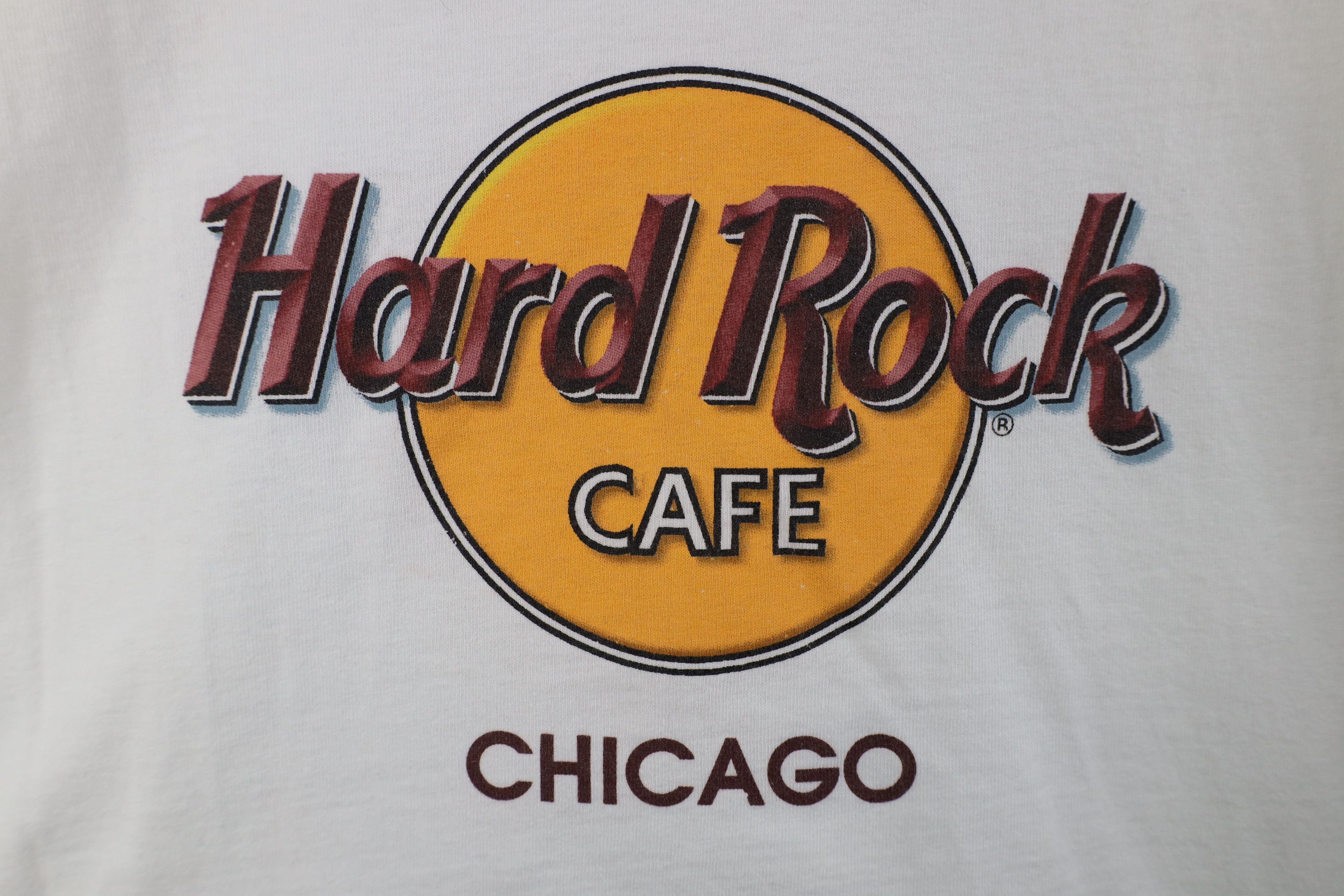 Hard Rock Cafe Vintage 90s Hard Rock Cafe Chicago Short Sleeve T-Shirt USA Size US XL / EU 56 / 4 - 4 Thumbnail