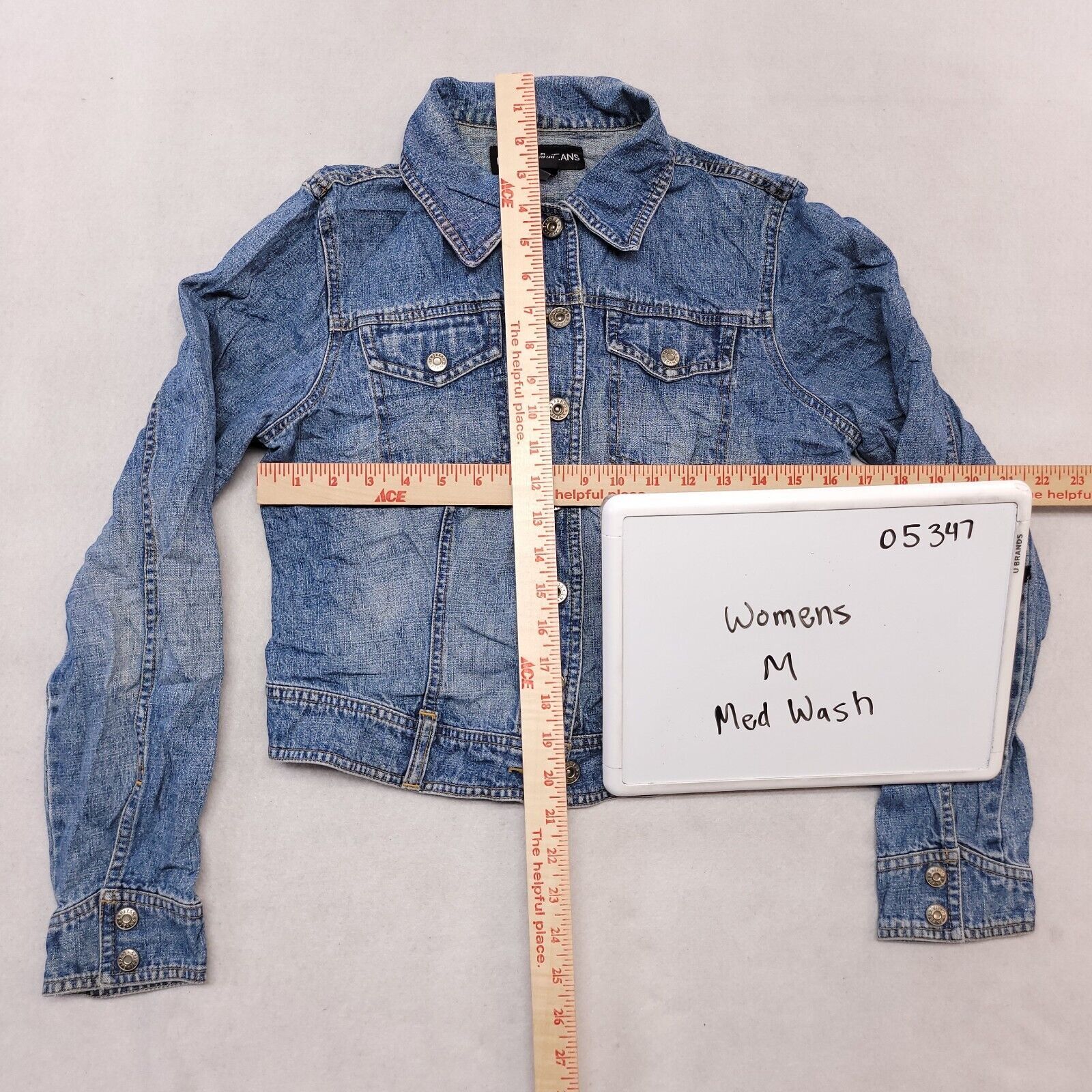 Express Express Jeans Button Up Denim Jean Jacket Womens Size M Blue Size M / US 6-8 / IT 42-44 - 9 Thumbnail