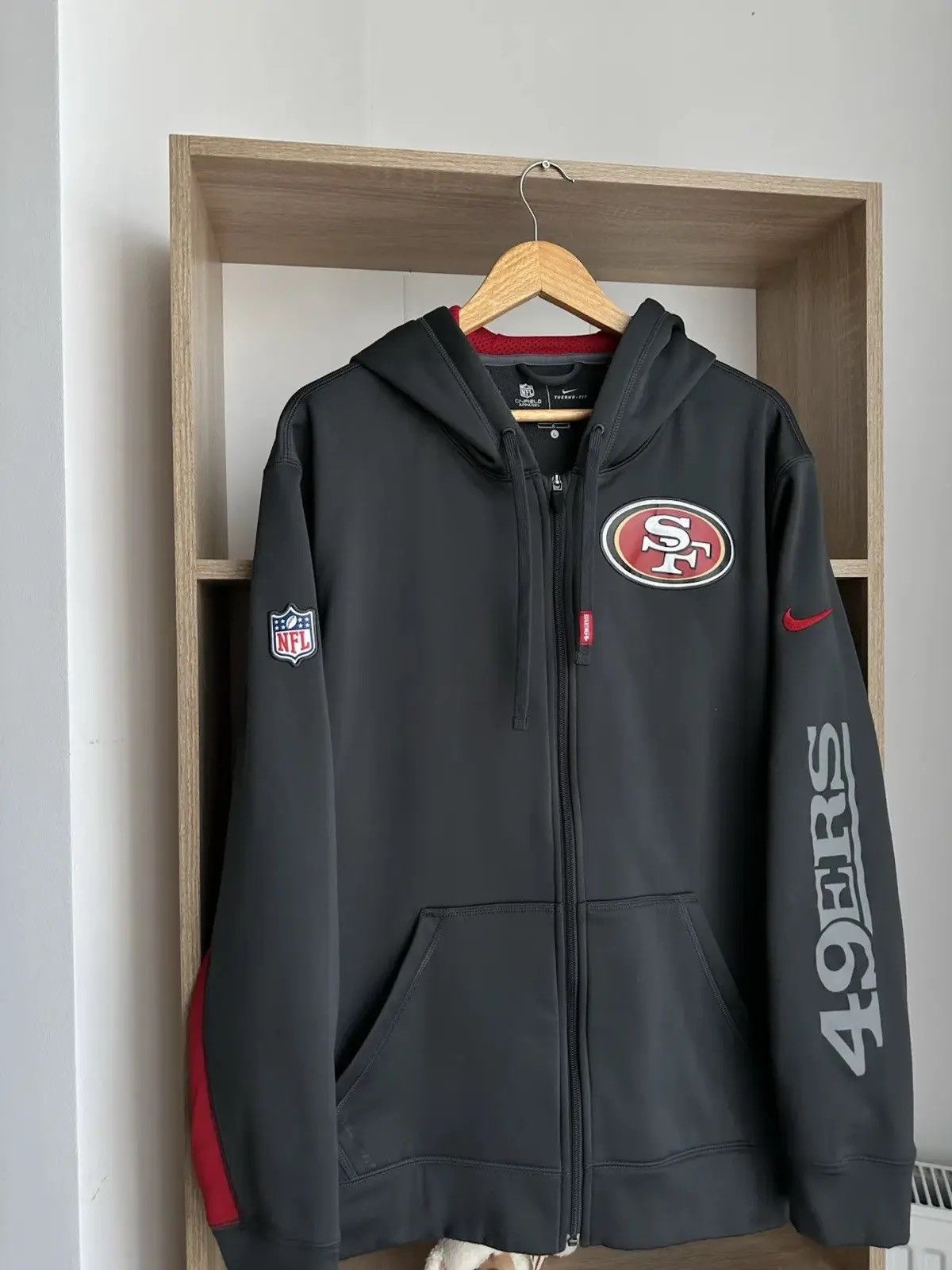 NFL Vintage San Francisco NFL Nike Zip Hoodie Size US L / EU 52-54 / 3 - 2 Thumbnail