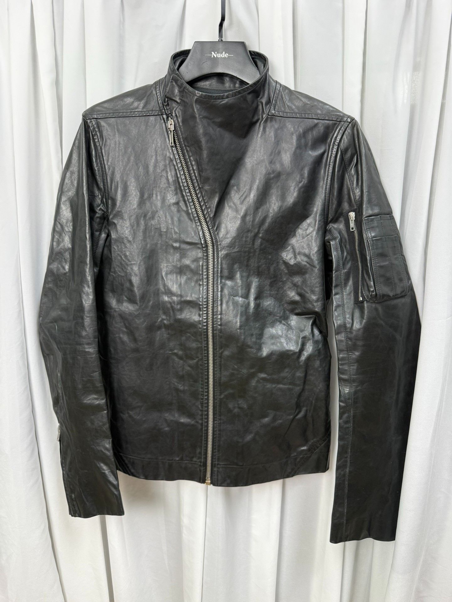Rick Owens Rick Owens Stand Collar Biker Jacket Size US M / EU 48-50 / 2 - 1 Thumbnail