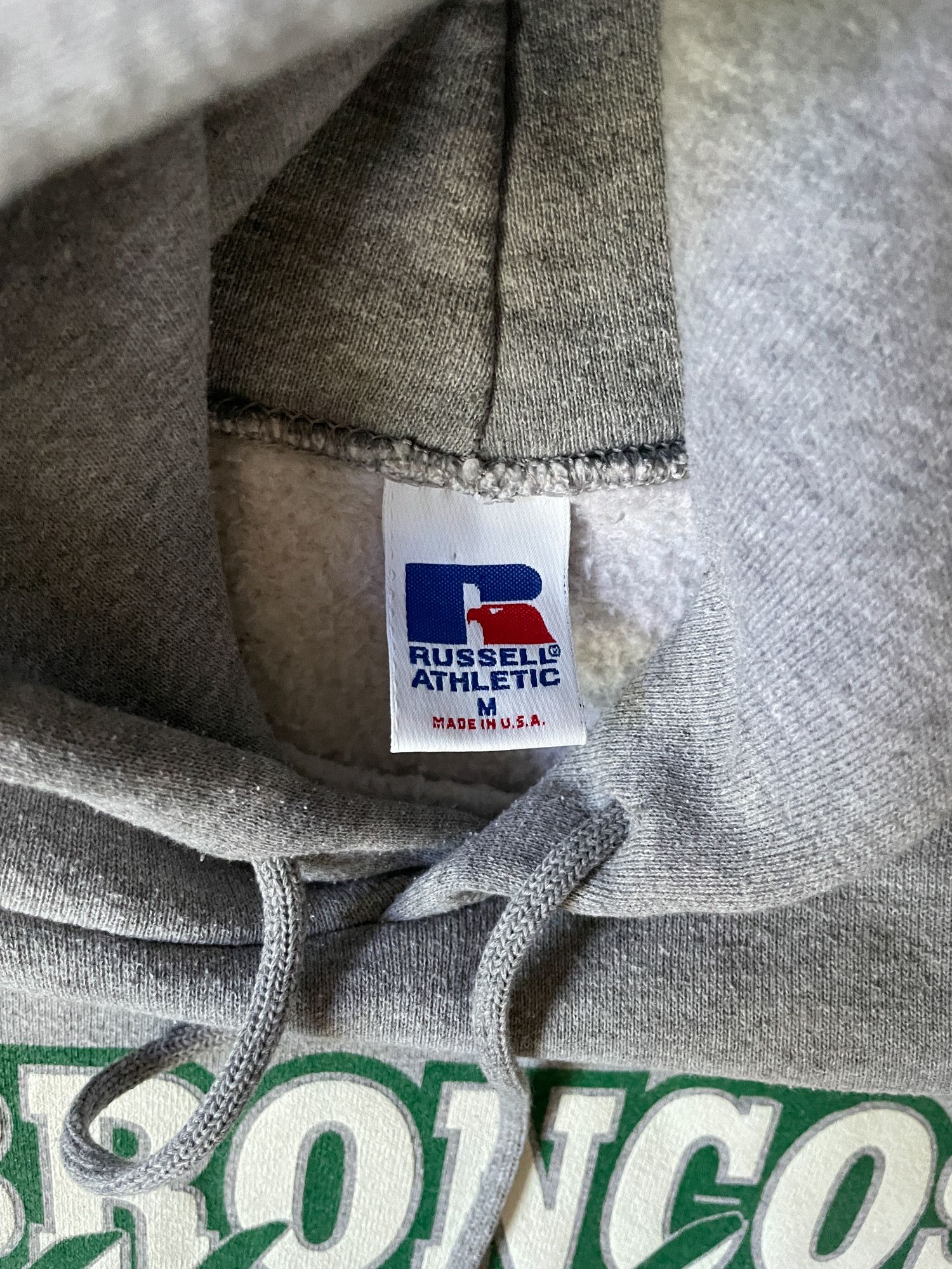 Russell Athletic × Vintage 90s Boxy 'Broncos Hockey' Russell Athletic Hoodie Size US M / EU 48-50 / 2 - 3 Thumbnail