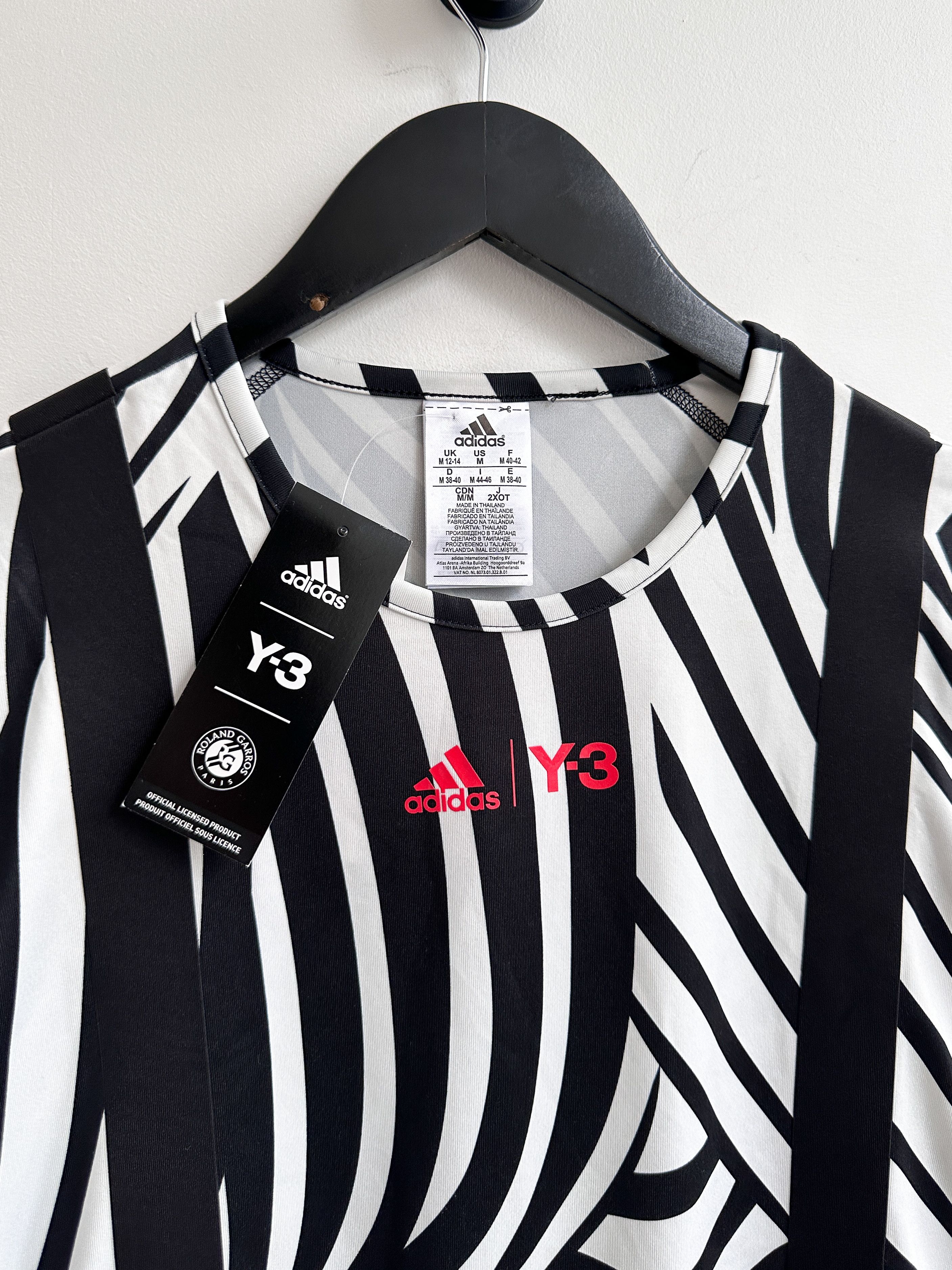 Adidas Y-3 Yohji Yamamoto Roland Garros Jersey Tee Size M / US 6-8 / IT 42-44 - 4 Thumbnail