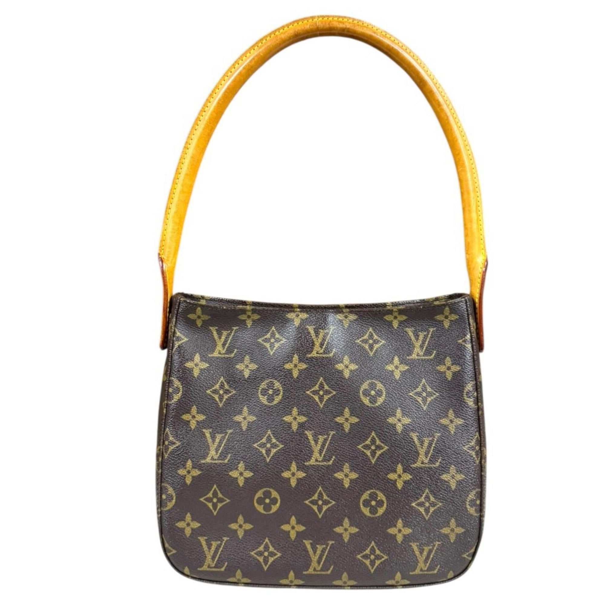 Louis Vuitton Louis Vuitton Looping MM Monogram Shoulder Bag, Canvas M51146, Brown, Women's, LOUIS VUITTON, Used Size ONE SIZE - 1 Thumbnail