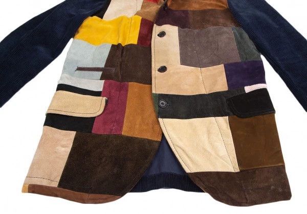 Comme des Garcons Comme des Garcons Colored cowhide spliced corduroy jacket Size US M / EU 48-50 / 2 - 6 Thumbnail