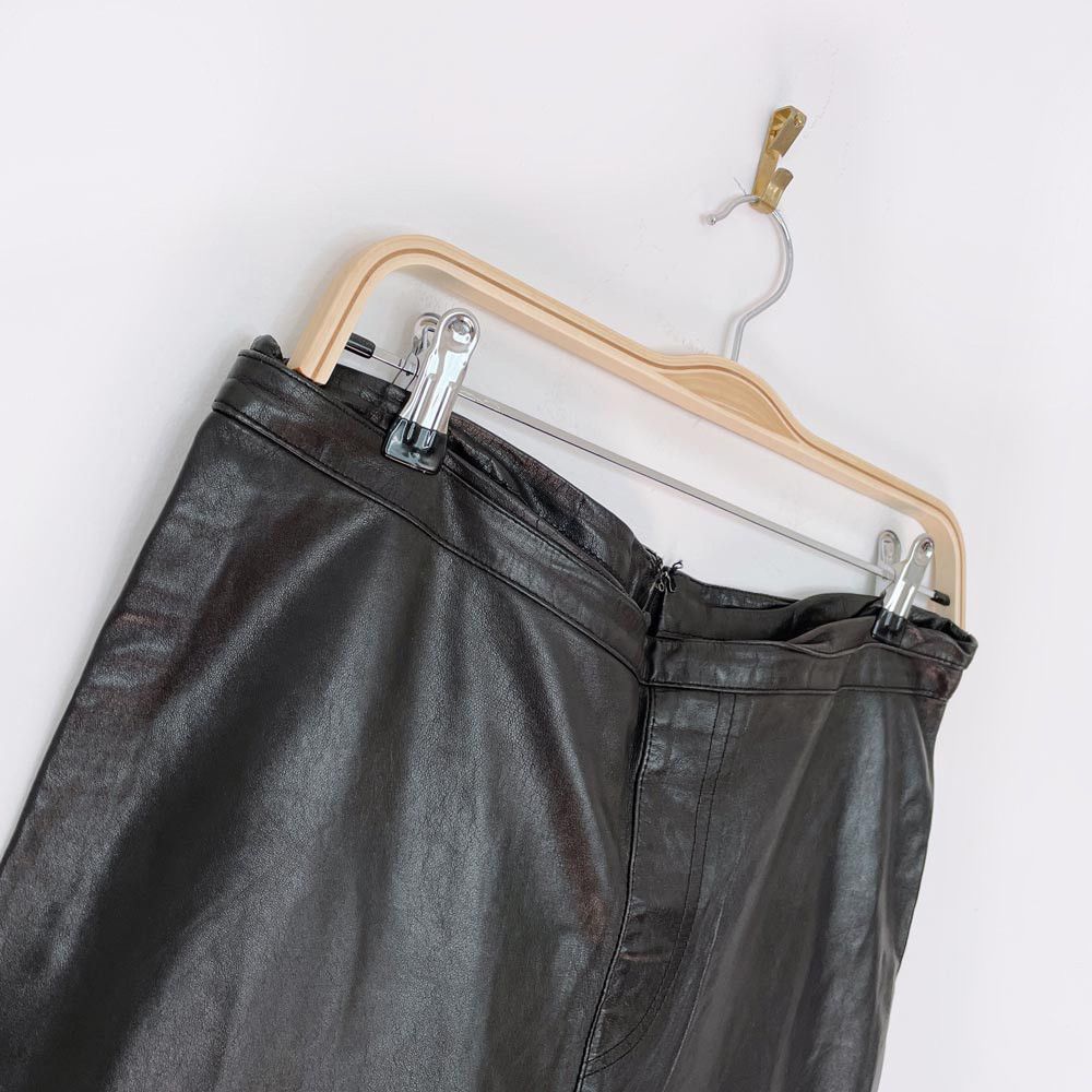 Roberto Cavalli vintage 00s roberto cavalli low rise butter leather pants Size 30" / US 8 / IT 44 - 6 Thumbnail