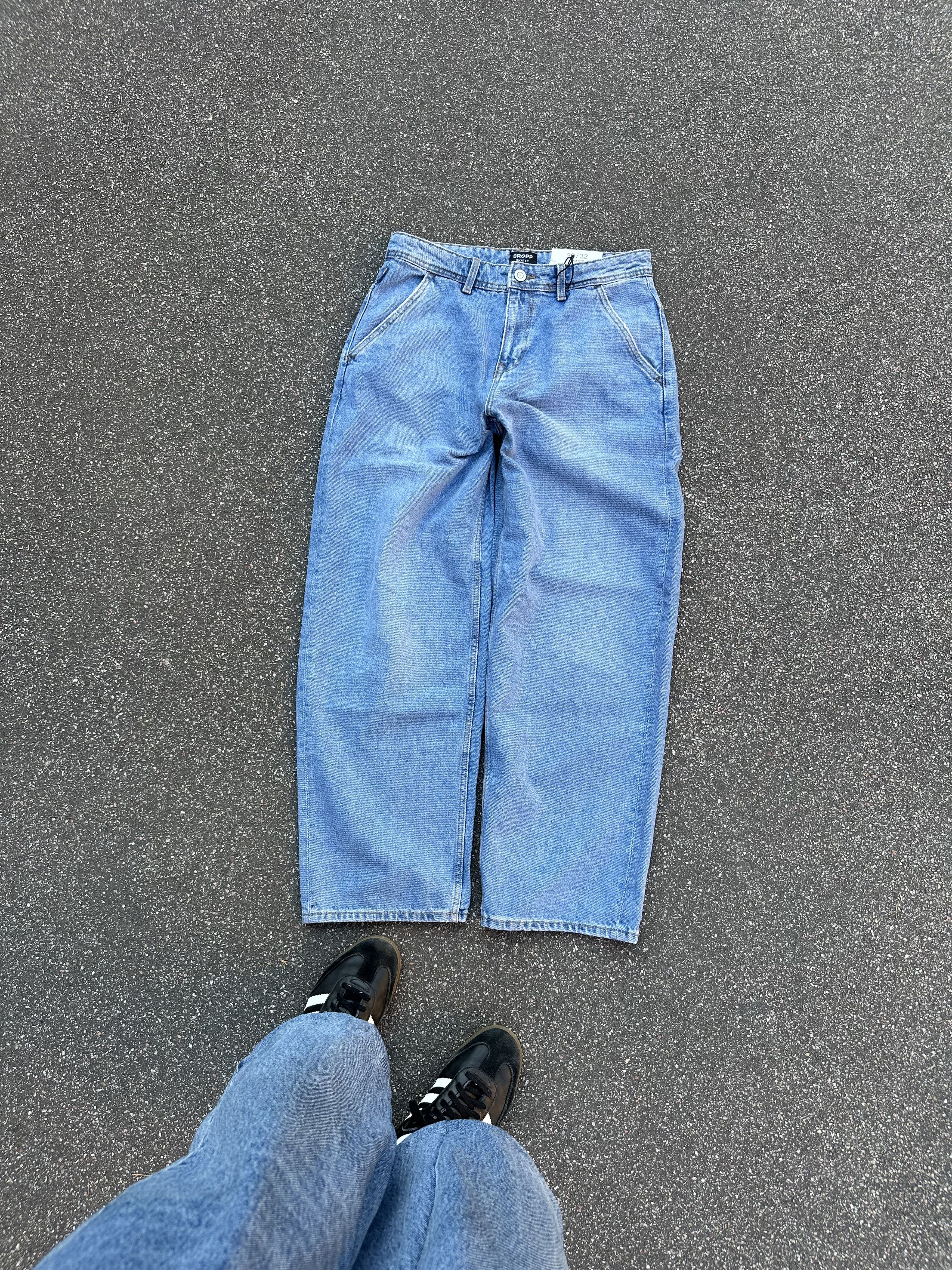 Japanese Brand Baggy Skate Jeans Blue Denim Japanese Style New Size US 32 / EU 48 - 4 Thumbnail