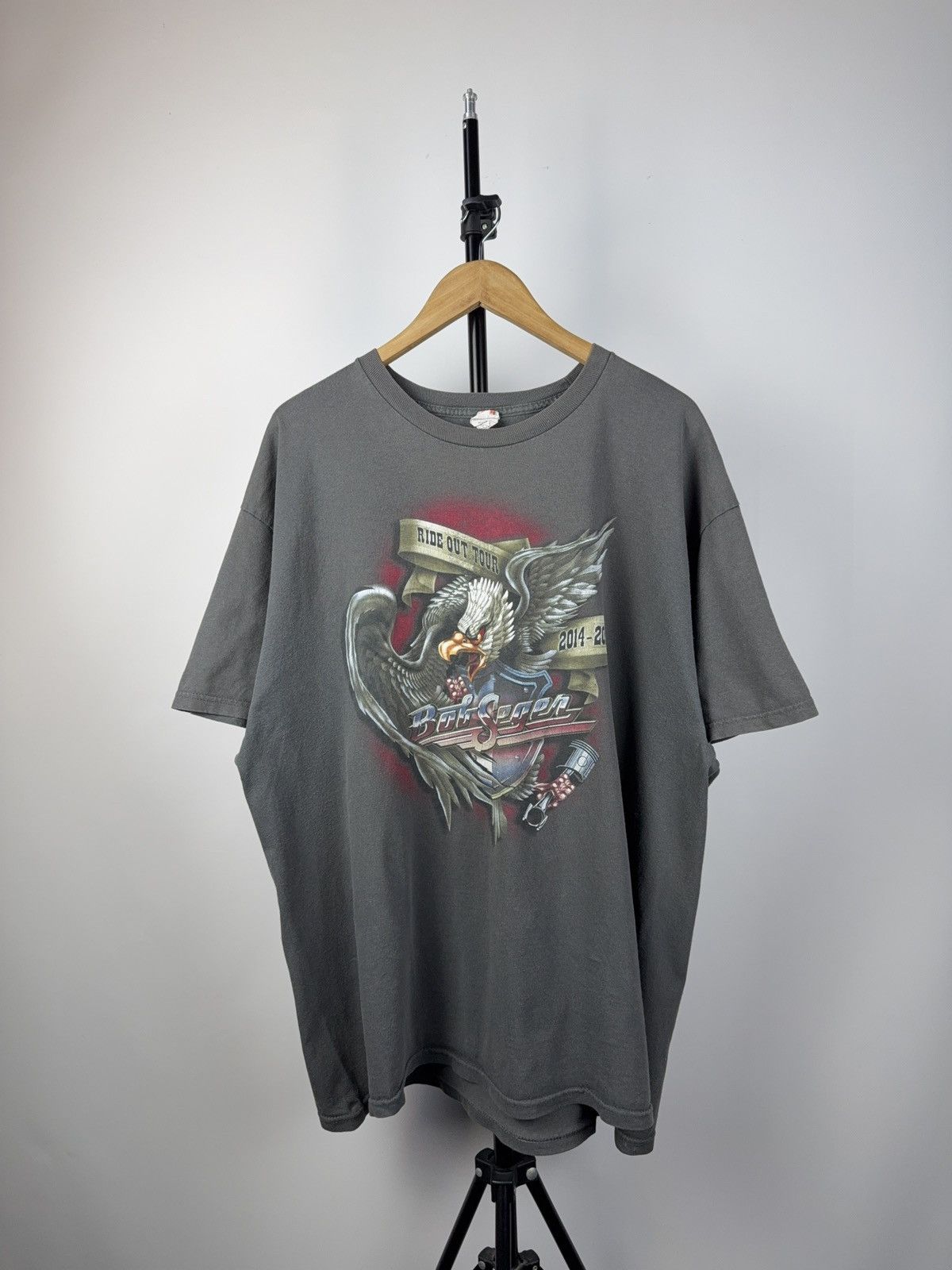 Band Tees × Vintage Bob Seger & The Silver Bullet Band Final Tour Vintage Tshirt Size US XXL / EU 58 / 5 - 1 Thumbnail
