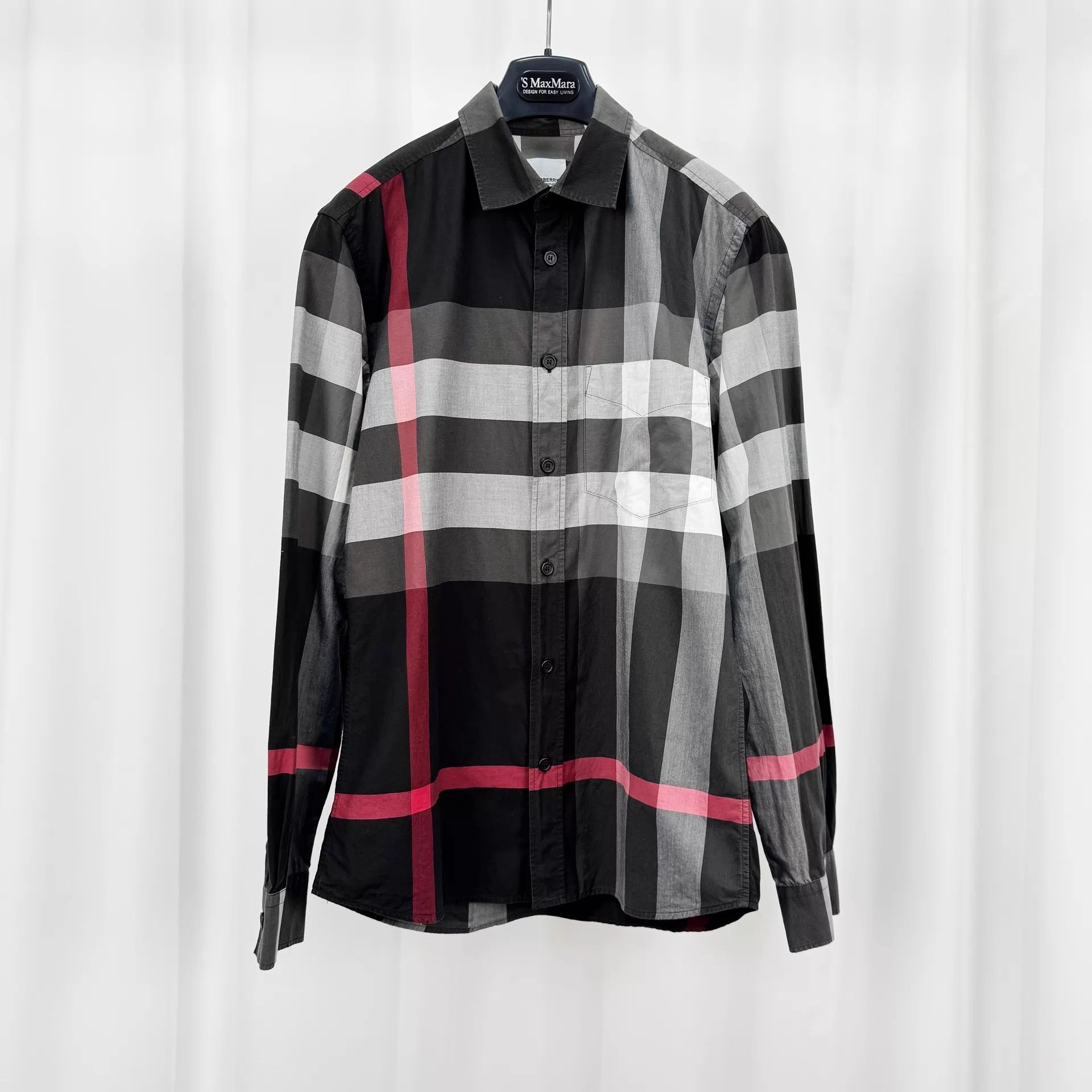 Burberry Burberry black gray check LS shirt S99new Size US S / EU 44-46 / 1 - 1 Thumbnail