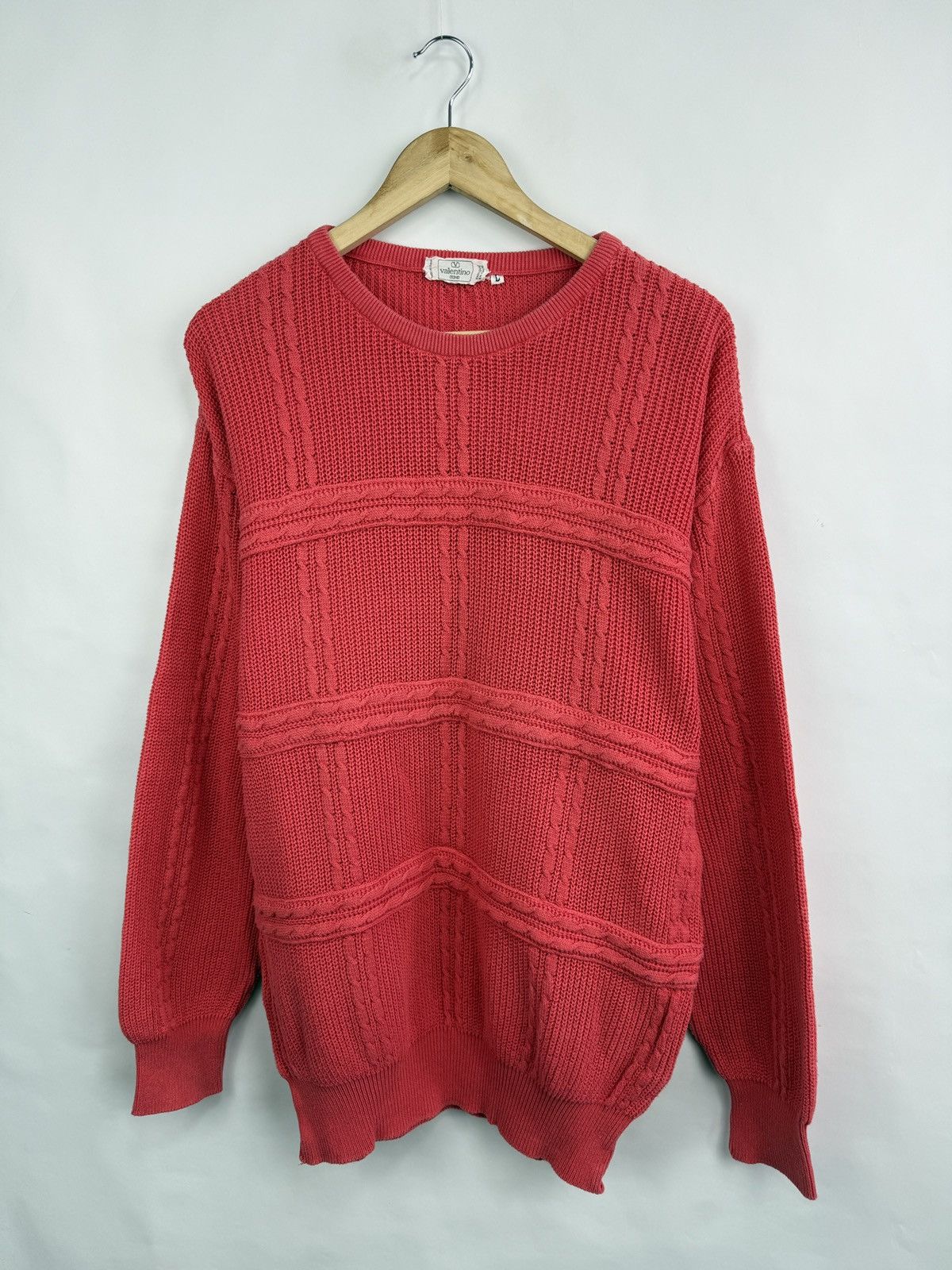 Valentino 🇮🇹 Vintage 90s Valentino Rare Sweater Y2K Made in Italy Retro Size US L / EU 52-54 / 3 - 3 Thumbnail