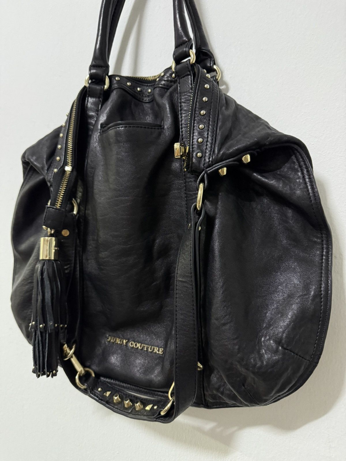 Juicy Couture 2000s Juicy Couture Rockstar Collection Studded Leather bag Size ONE SIZE - 5 Thumbnail