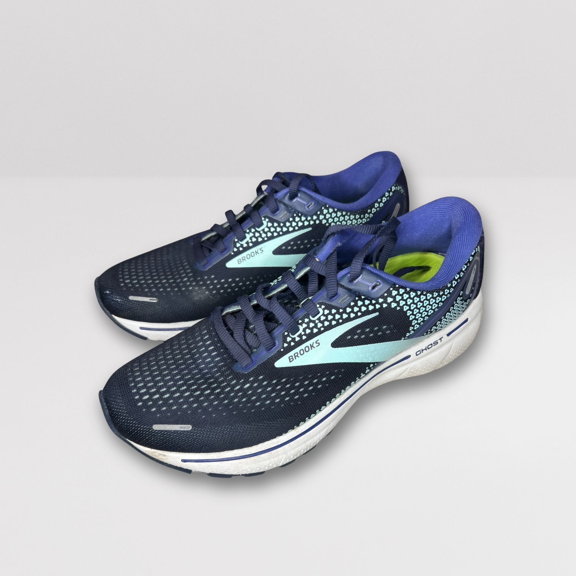 Brooks Brooks Ghost 14 Running Shoes Size 9 Medium Mens Navy & Teal Size US 9 / EU 42 - 3 Thumbnail