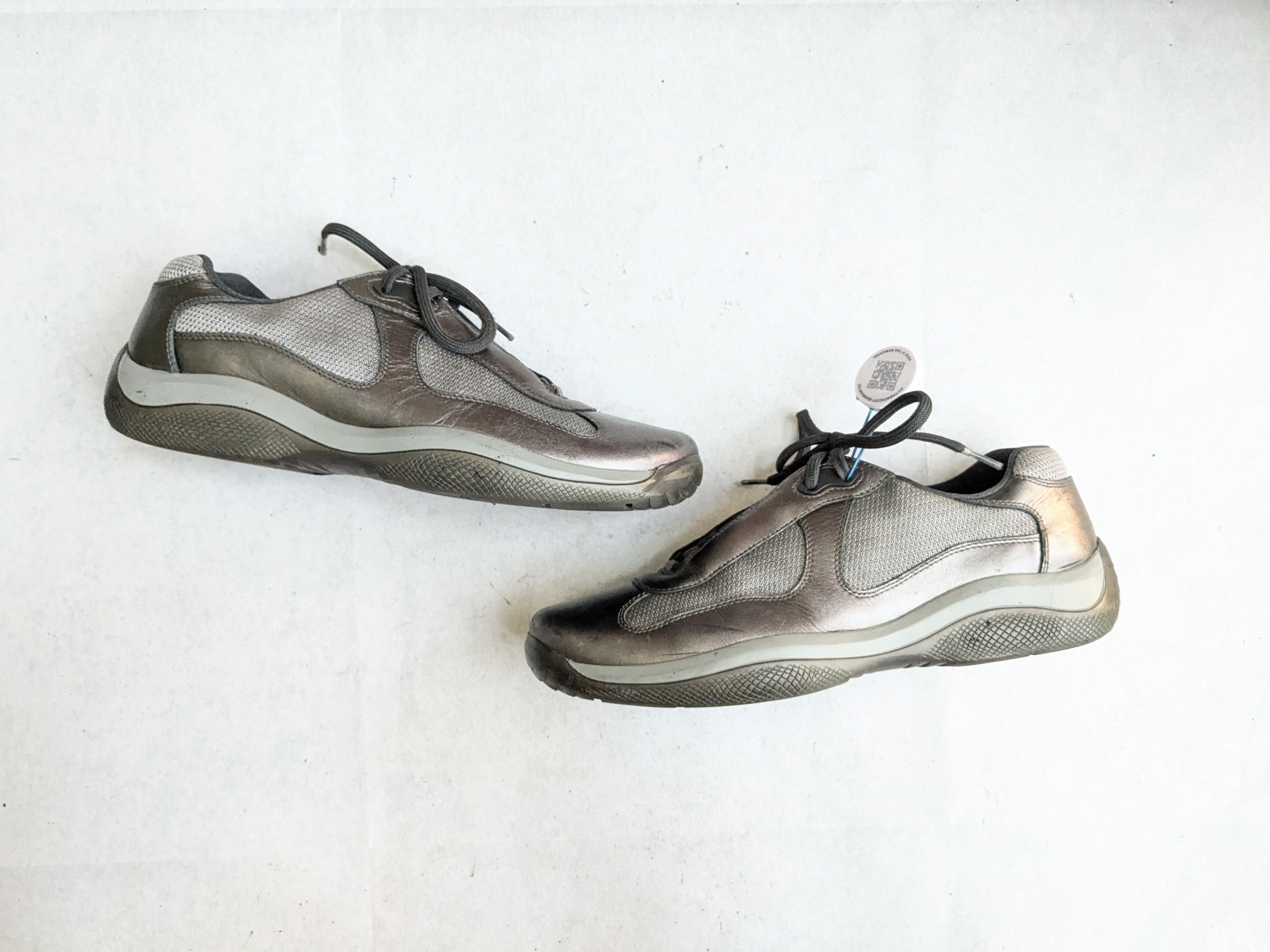 Prada Prada America's Cup Sneakers Silver 9 Low Tops Size US 9 / EU 42 - 1 Thumbnail