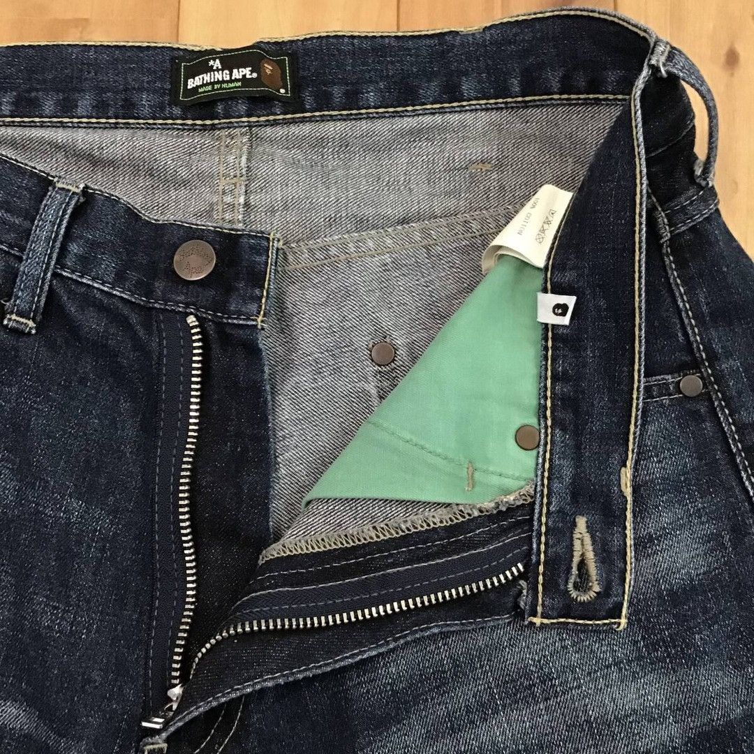 Bape 🔥Matsuyama store color🔥 BAPE LOGO Denim Shorts NIGO ★size S Size US 30 / EU 46 - 7 Thumbnail
