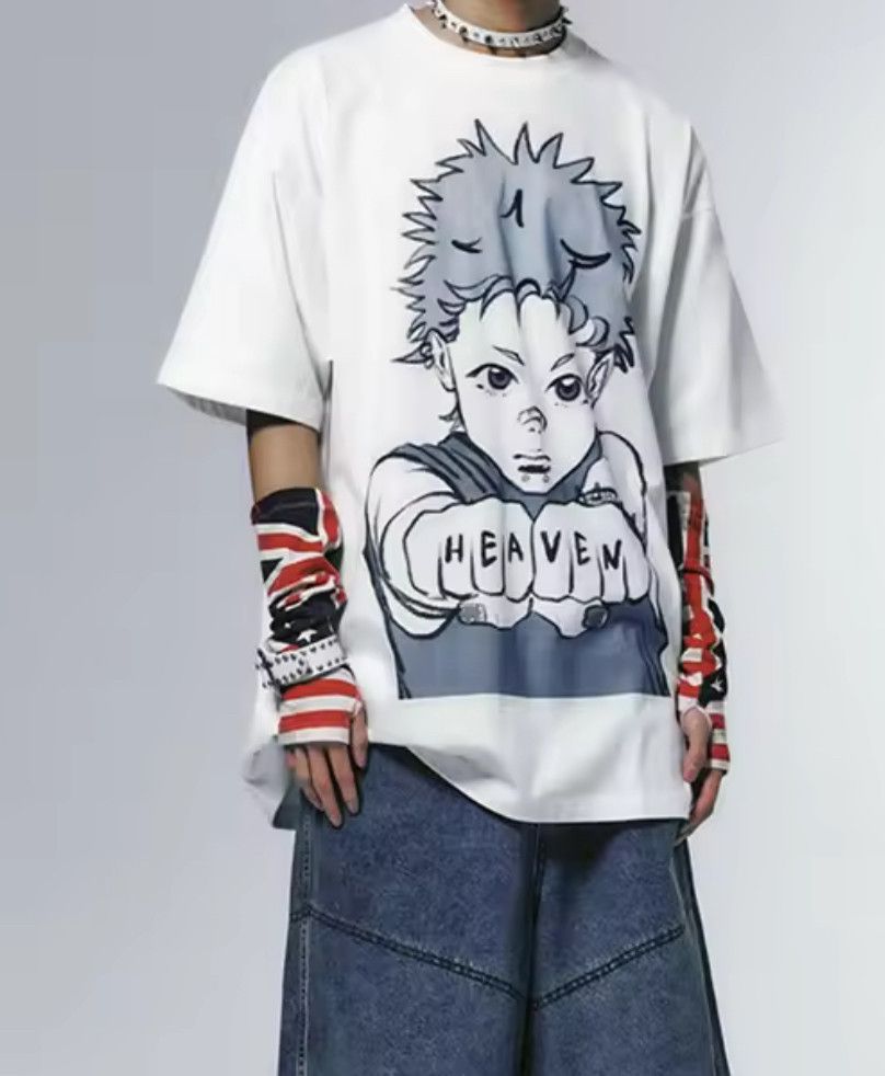 Other Streetwear Y2K Korean Anime Good Print T-Shirt Size US XXL / EU 58 / 5 - 2 Thumbnail