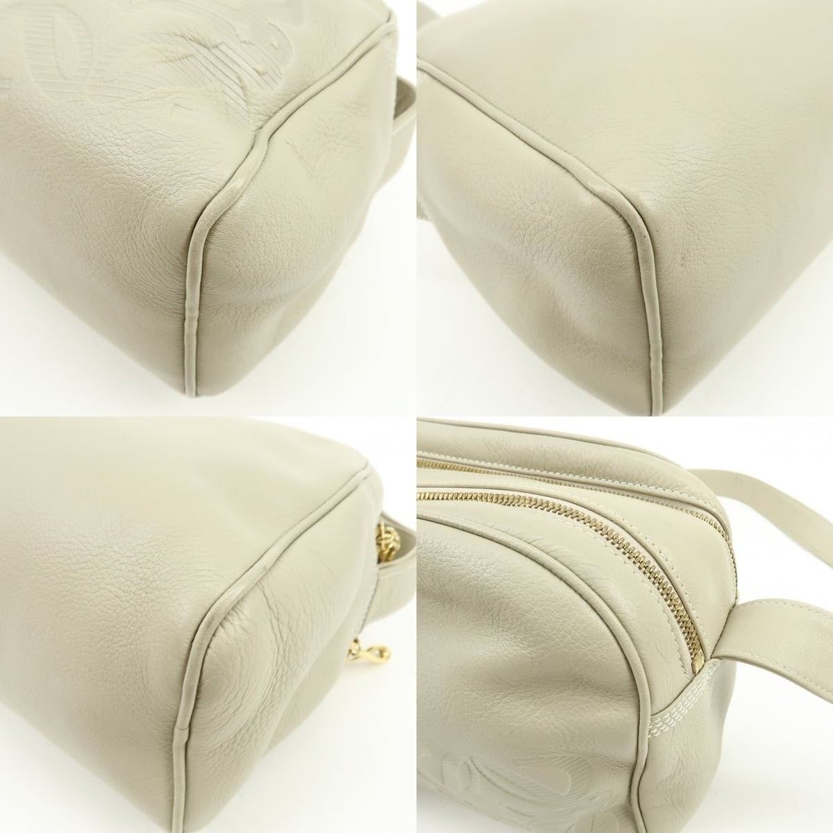 Loewe Loewe Anagram Leather Crossbody Bag Cream Size ONE SIZE - 5 Thumbnail