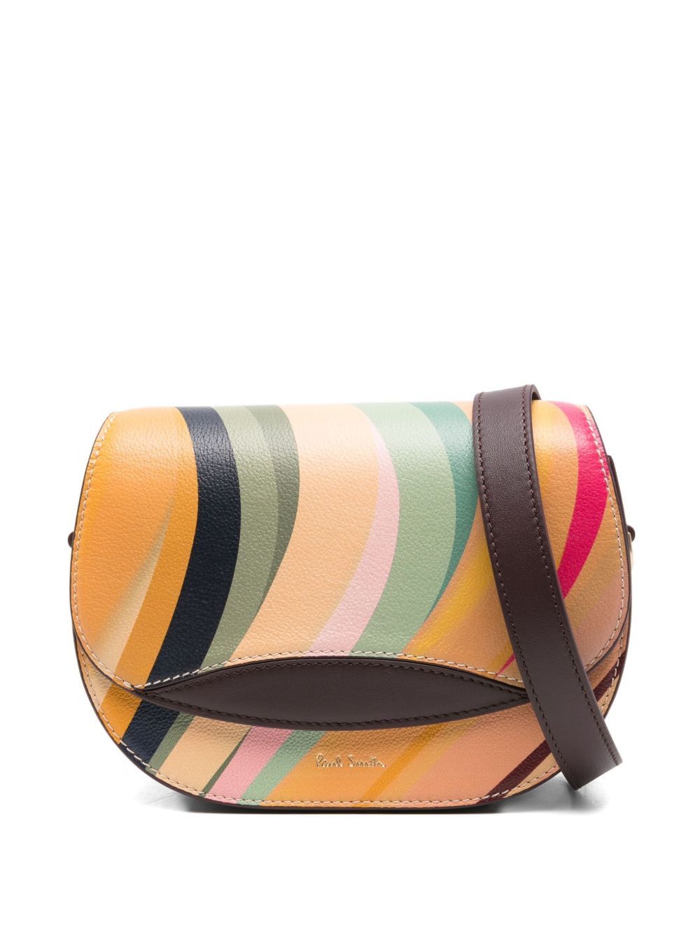 SWIRL LEATHER CROSSBODY BAG