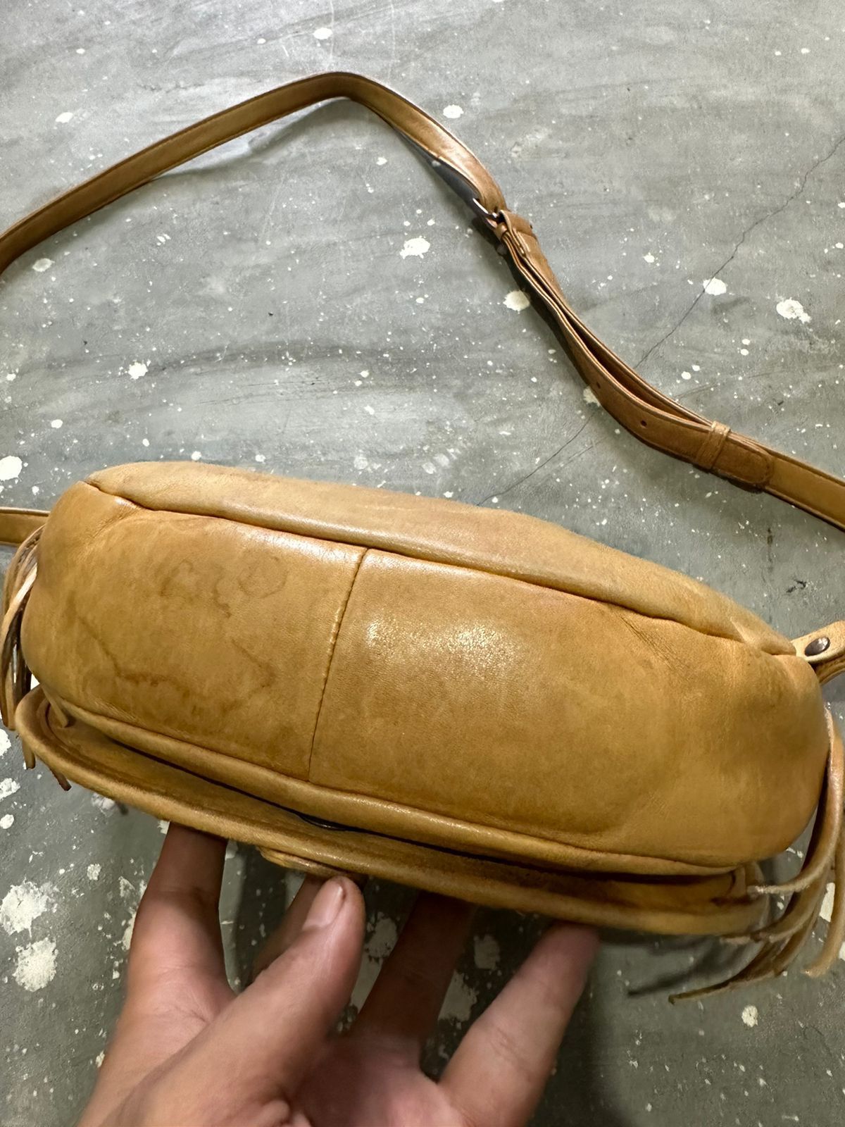 Yohji Yamamoto 🔥Vintage Ysaccs Yohji Yamamoto Leather Crossbody/ Sling bag Size ONE SIZE - 6 Thumbnail