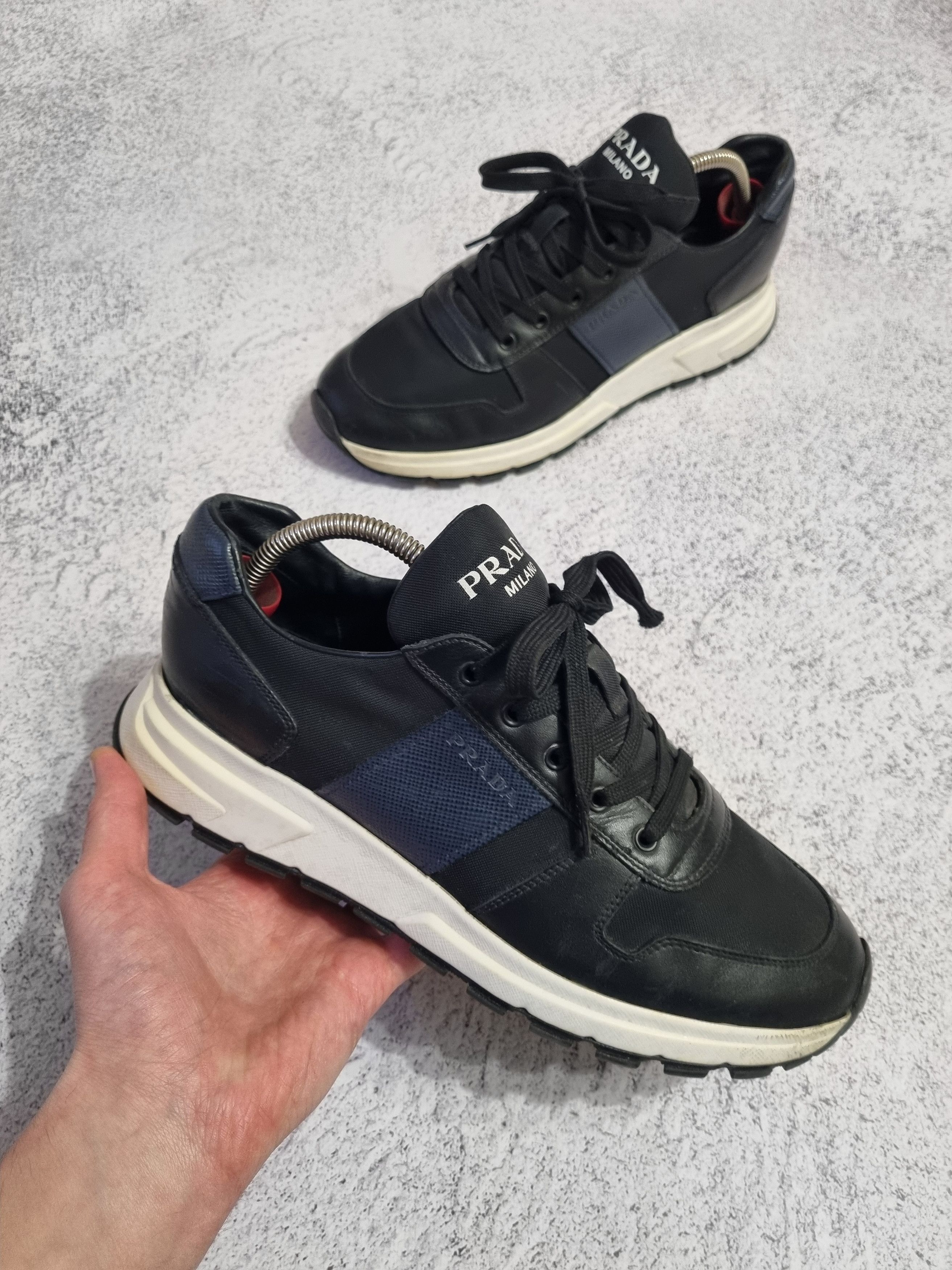 Prada Prax Leather Sneakers Shoes