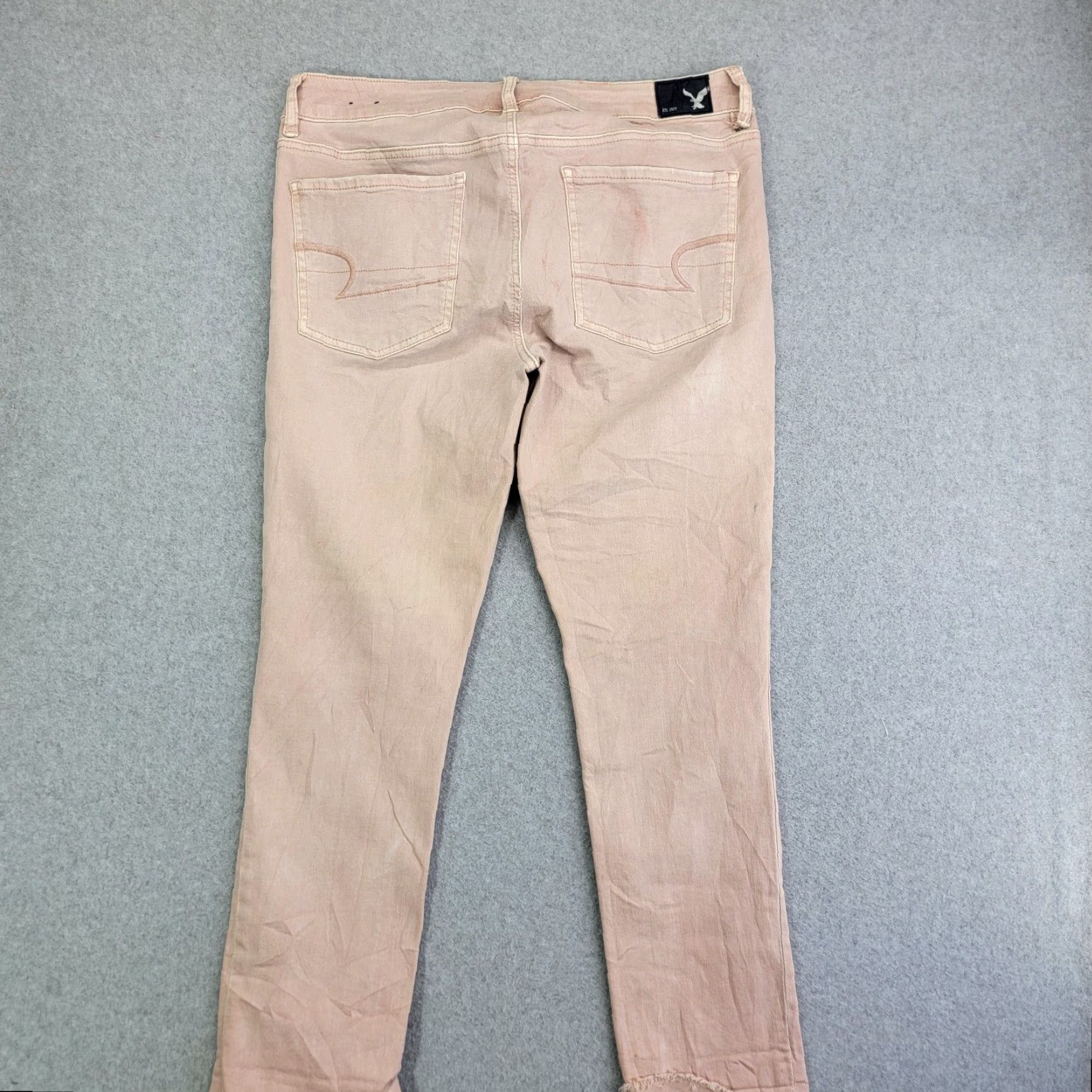 American Eagle Outfitters American Eagle Outfitters Jegging crop Super Stretch Jeans Womens 14 Reg salmon Size 36" / US 14 / IT 50 - 6 Thumbnail