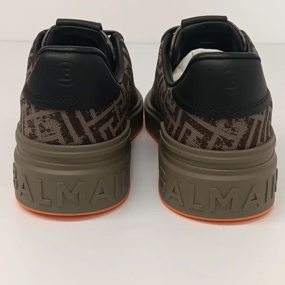 Balmain Balmain Monogram B-Court Low Top Sneakers - EU44/US11 Size US 11 / EU 44 - 12 Thumbnail