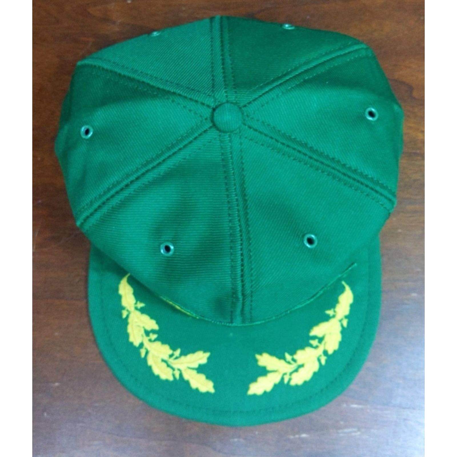 John Deere VTG John Deere Trucker Hat | Louisville Mfg | Patch Oak Leaf | Green Cotton | One Size | Men | Adjustable | Wide Brim Size ONE SIZE - 5 Thumbnail