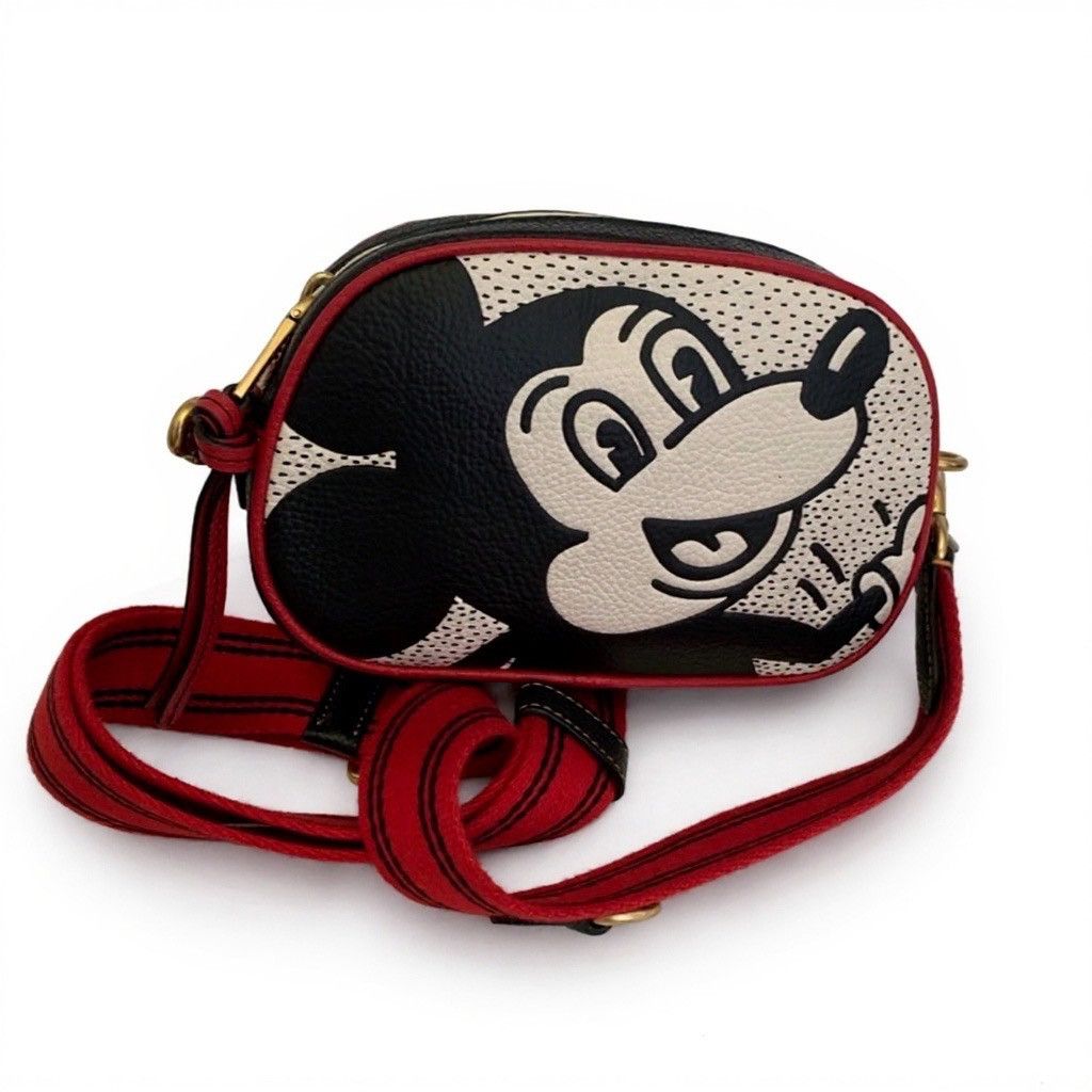 Coach Coach Disney + Keith Haring Black and Red Crossbody Bag Size ONE SIZE - 9 Thumbnail
