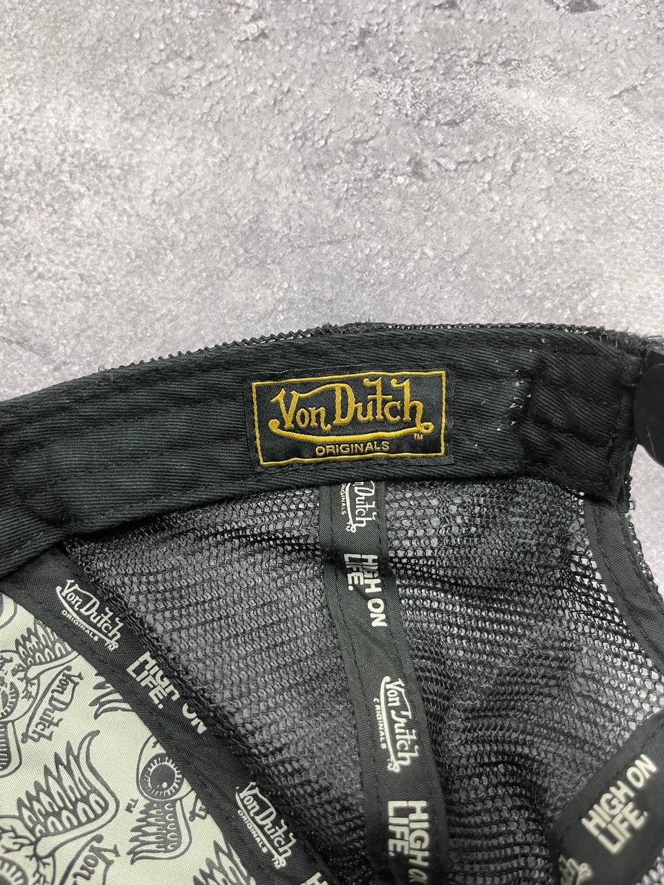 Von Dutch Vintage Von Dutch Cap Streetwear 90S Hats Black Trucker Size ONE SIZE - 7 Thumbnail