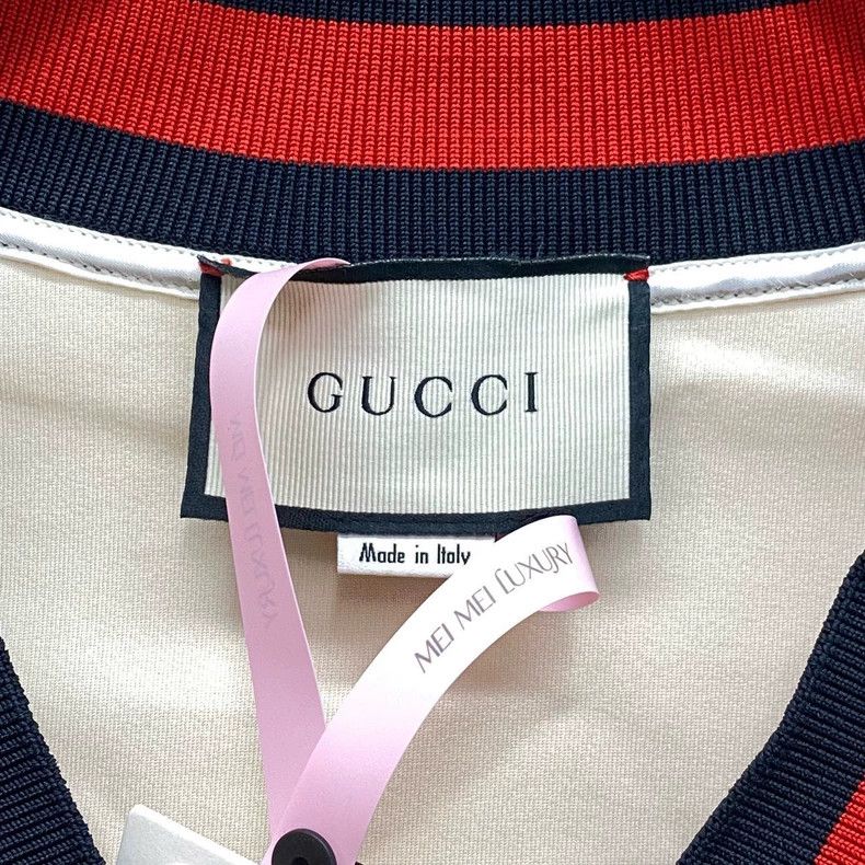 Gucci Gucci Beige striped V-neck dress 2505-Nextarrow Size XS / US 0-2 / IT 36-38 - 3 Thumbnail