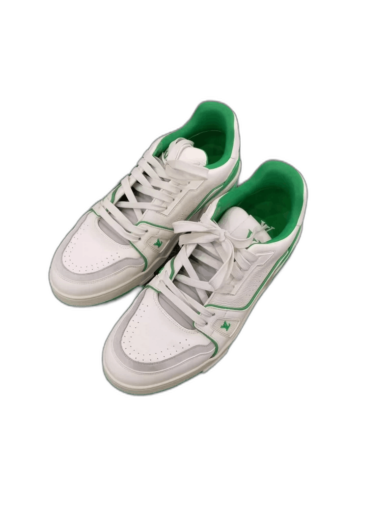 Louis Vuitton Louis Vuitton Green Trim Trainer Sneakers Size US 9 / EU 42 - 1 Thumbnail