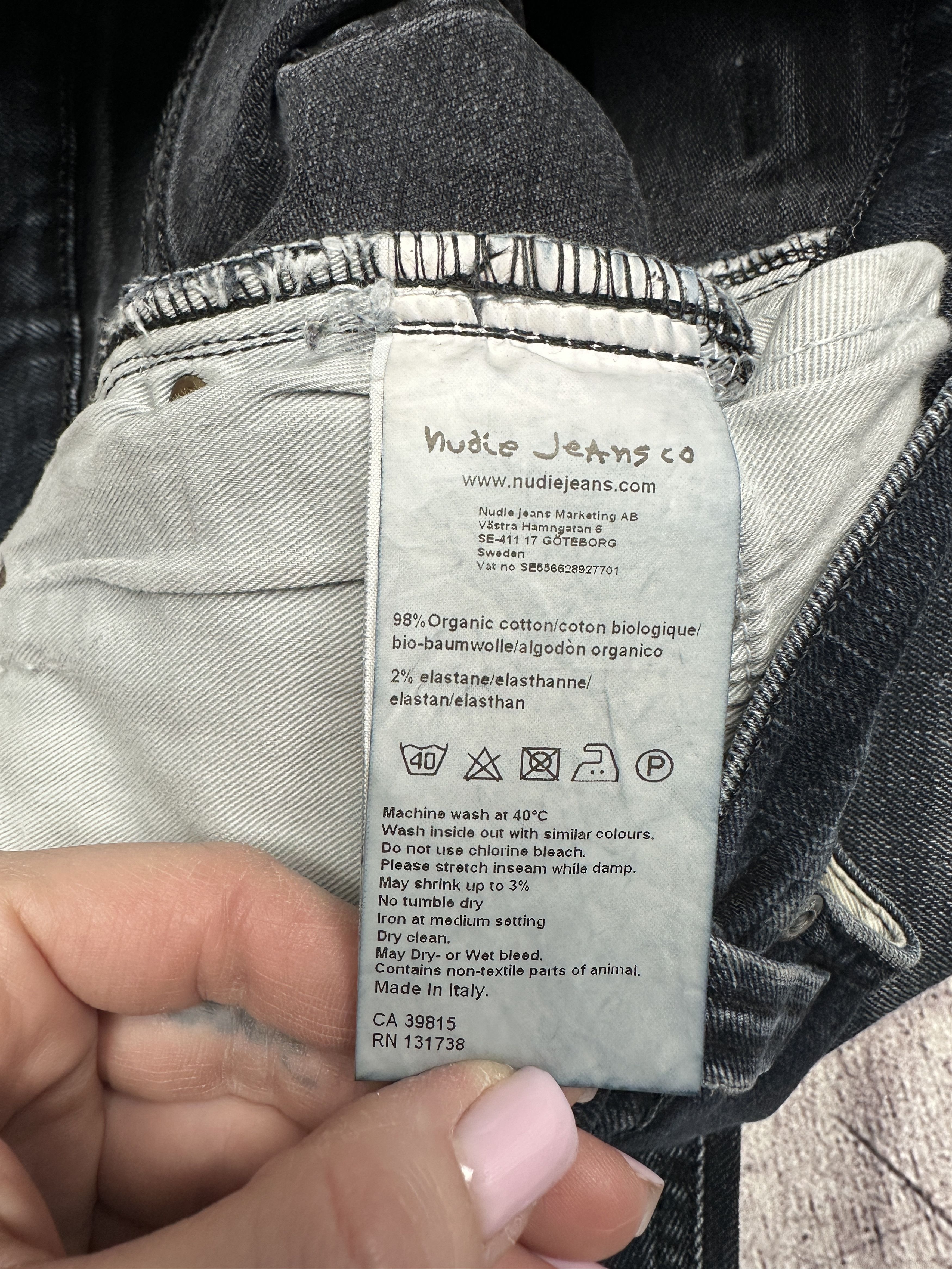 Nudie Jeans Nudie Jeans Thin Finn Mens Denim Pants Size US 28 / EU 44 - 10 Thumbnail