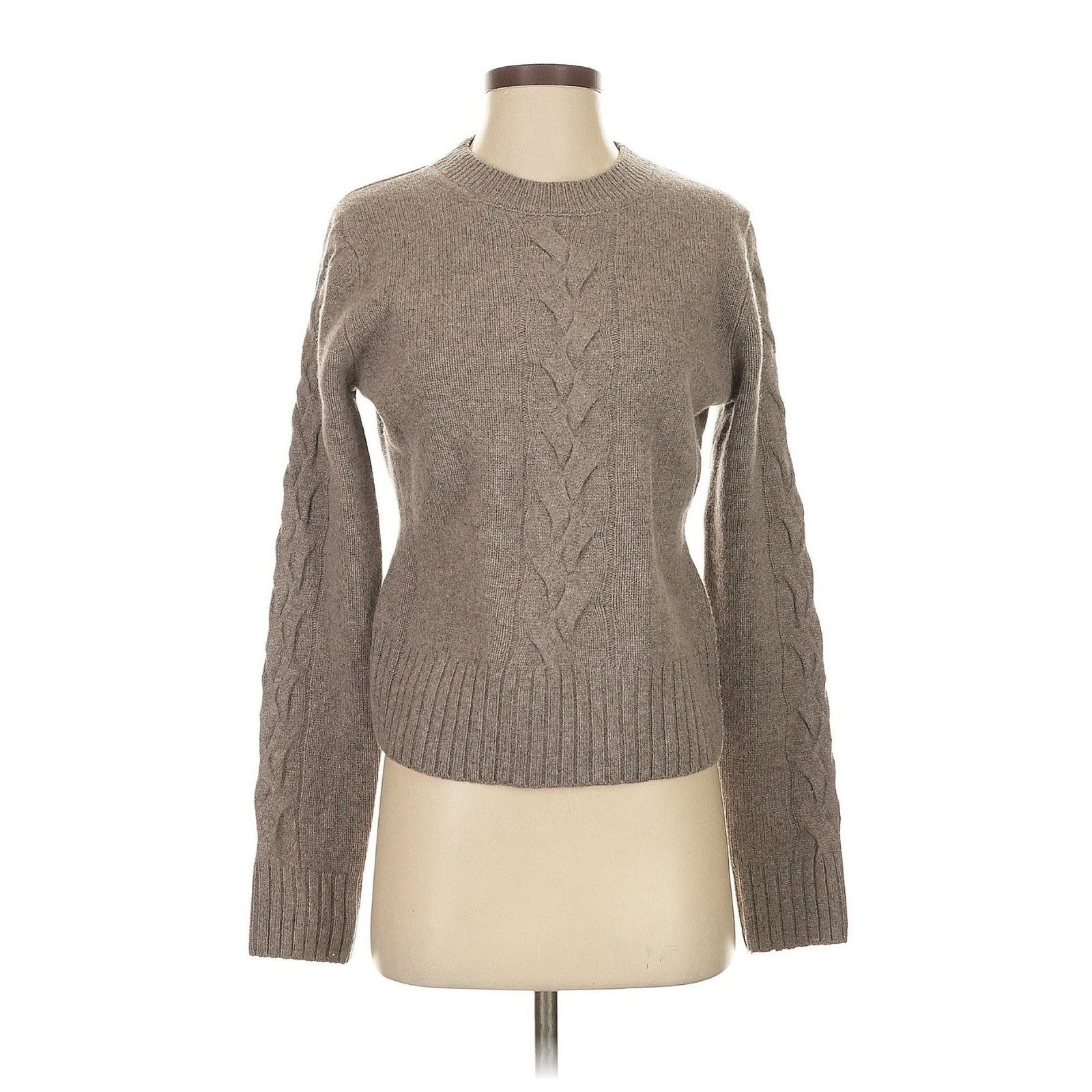 Vince NWOT Vince Wool Blend Cable Knit Grey Pullover Sweater Small Size S / US 4 / IT 40 - 1 Thumbnail